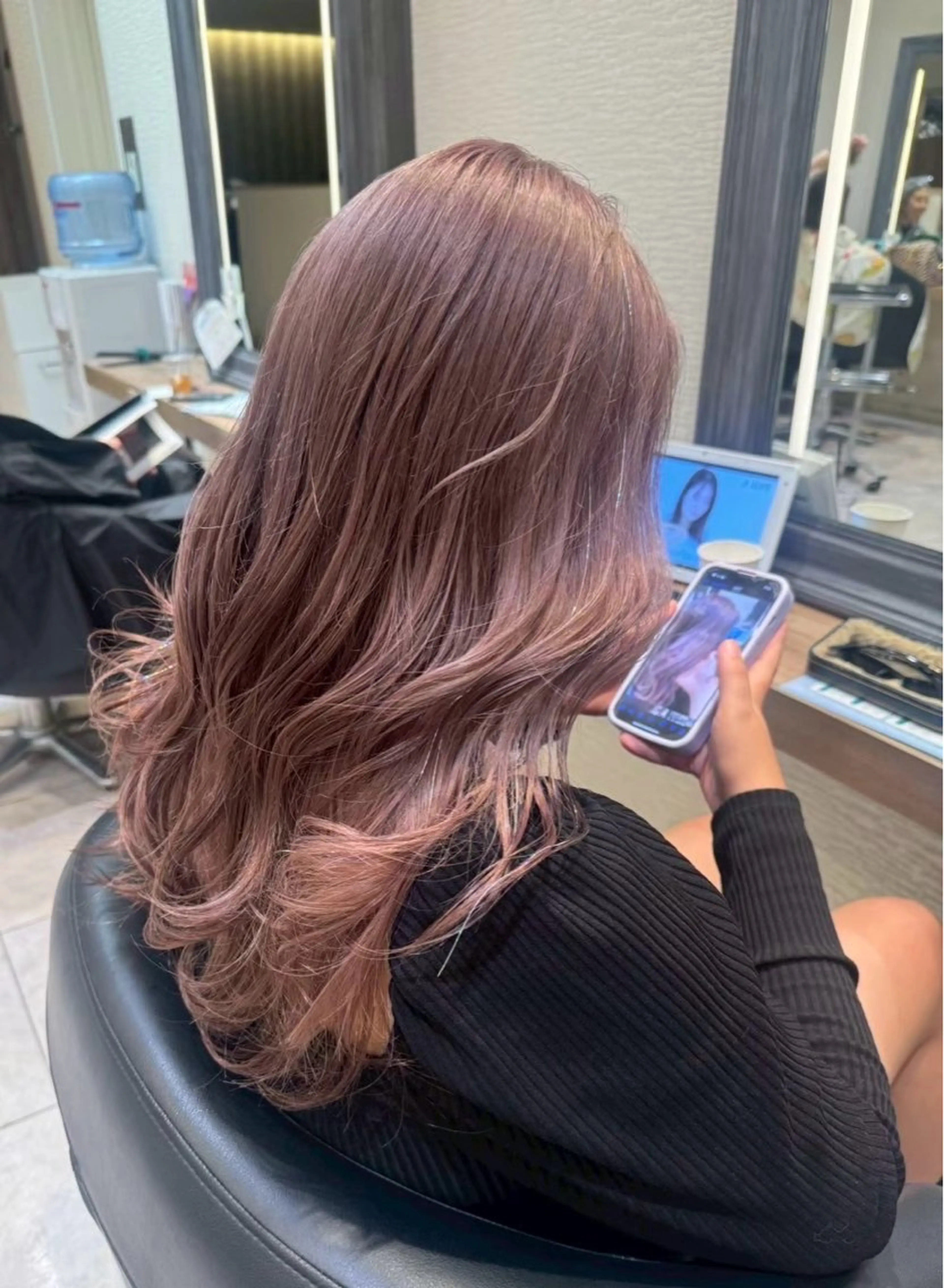 ロング カラー ヘアカラー トリートメント 暖色カラー💞🎀 ゆいのヘアスタイル