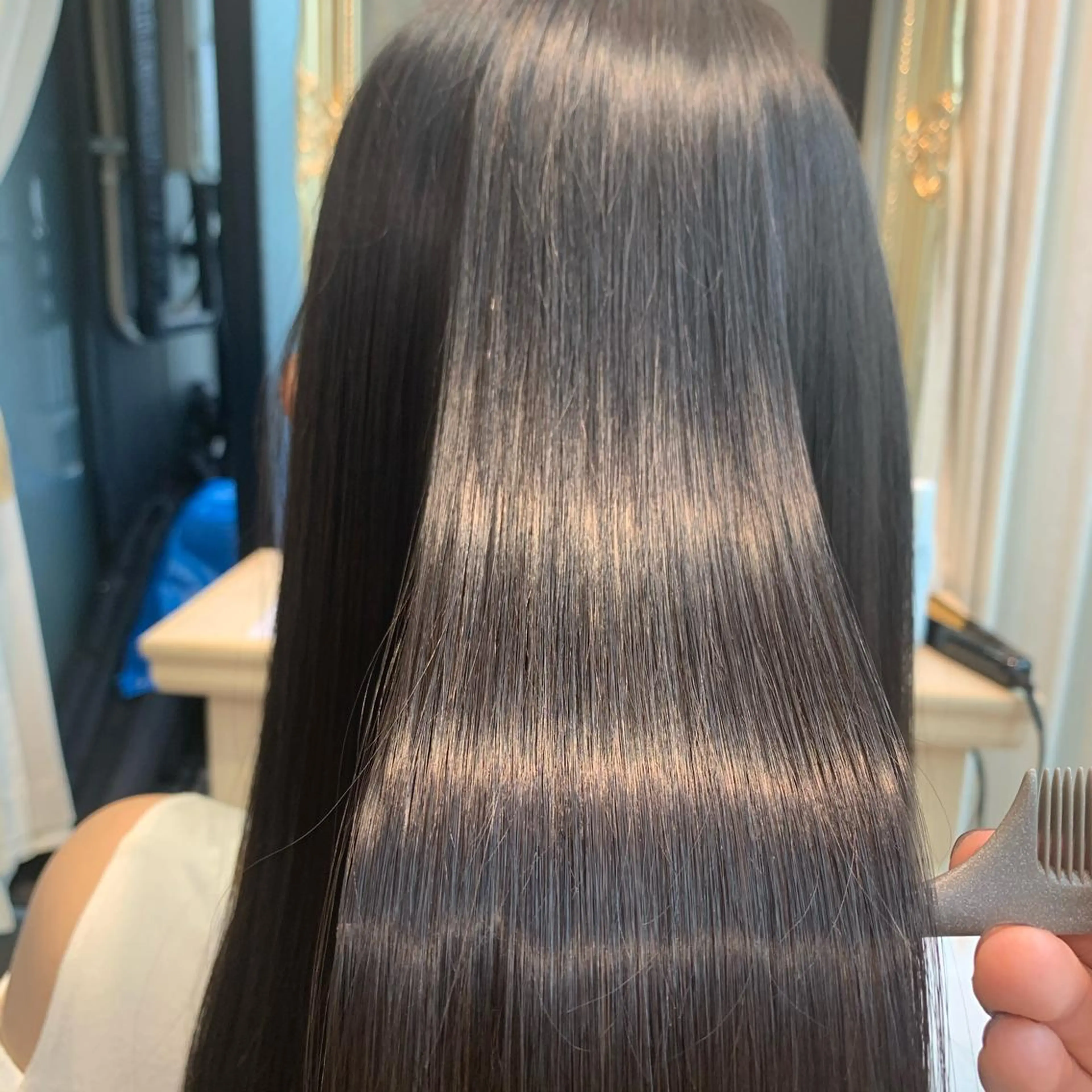 ミディアム カラー パーマ ヘアアレンジ 髪質改善 Lond jeloud 名古屋所属・髪質改善 の達人/杉原碧仁のヘアスタイル