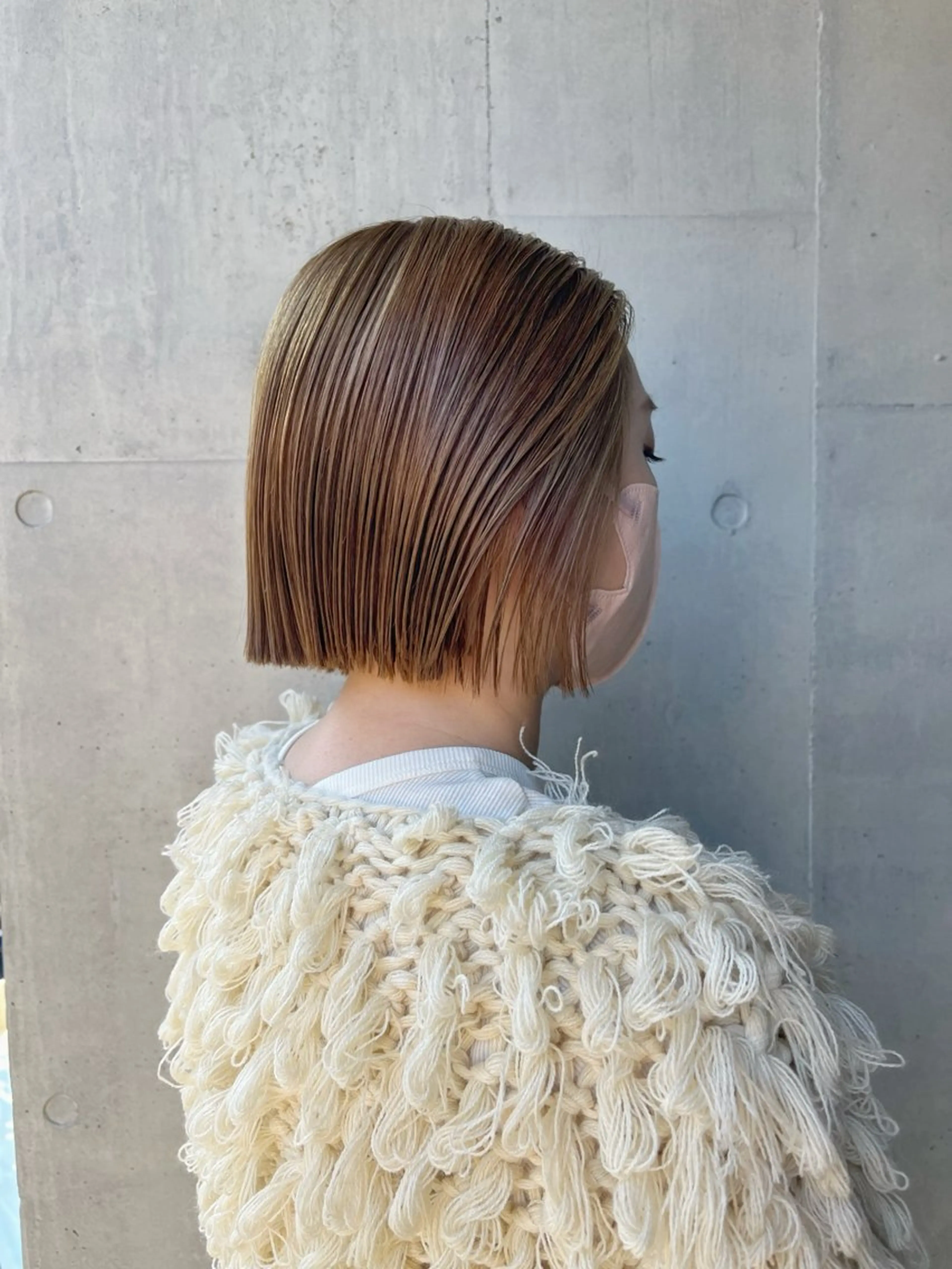 ショート ブリーチ✨ハイライト 透明感カラー/アヤノのヘアスタイル