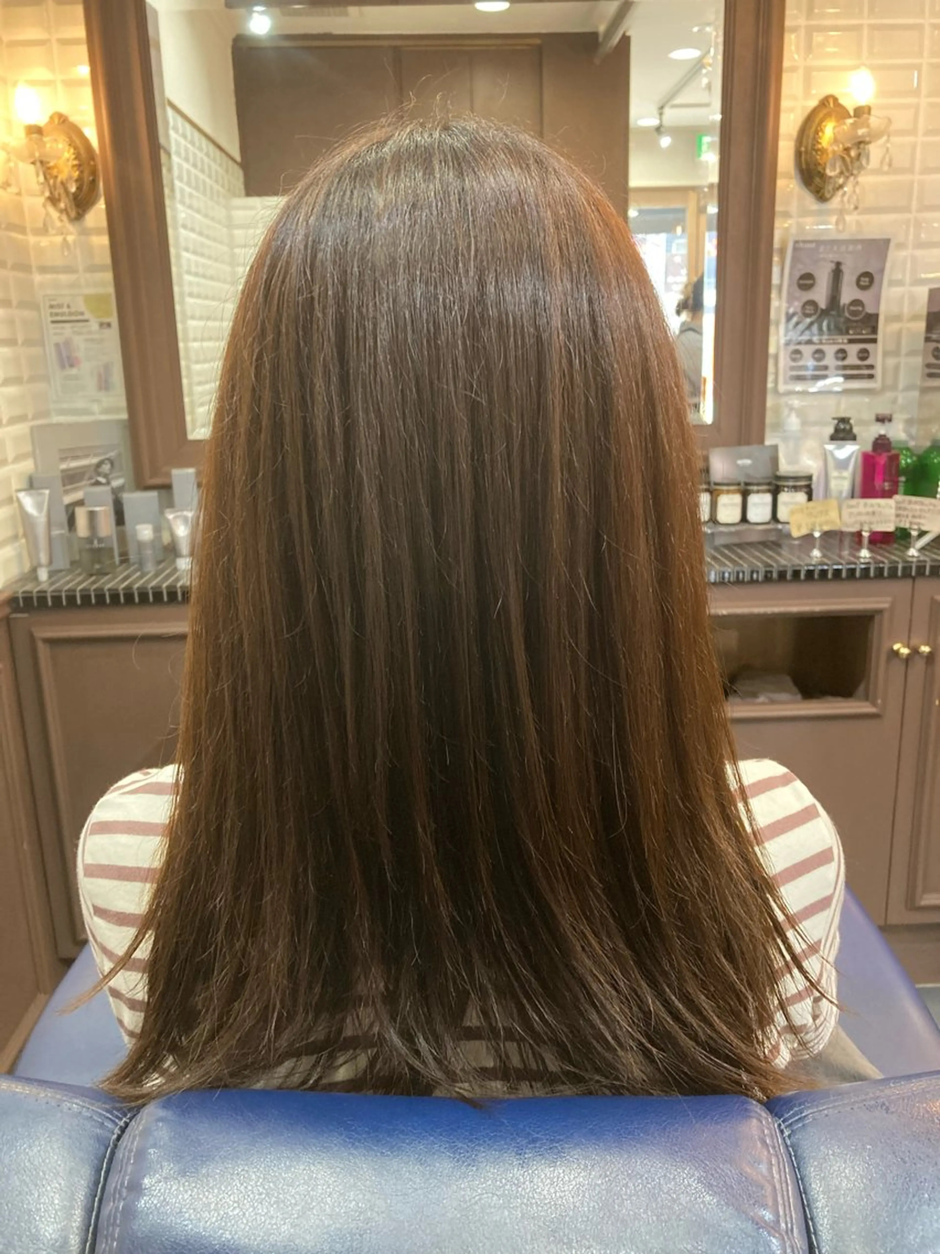 ロング カラー ヘアカラー トリートメント ルピナス中田店長 山口大地のヘアスタイル