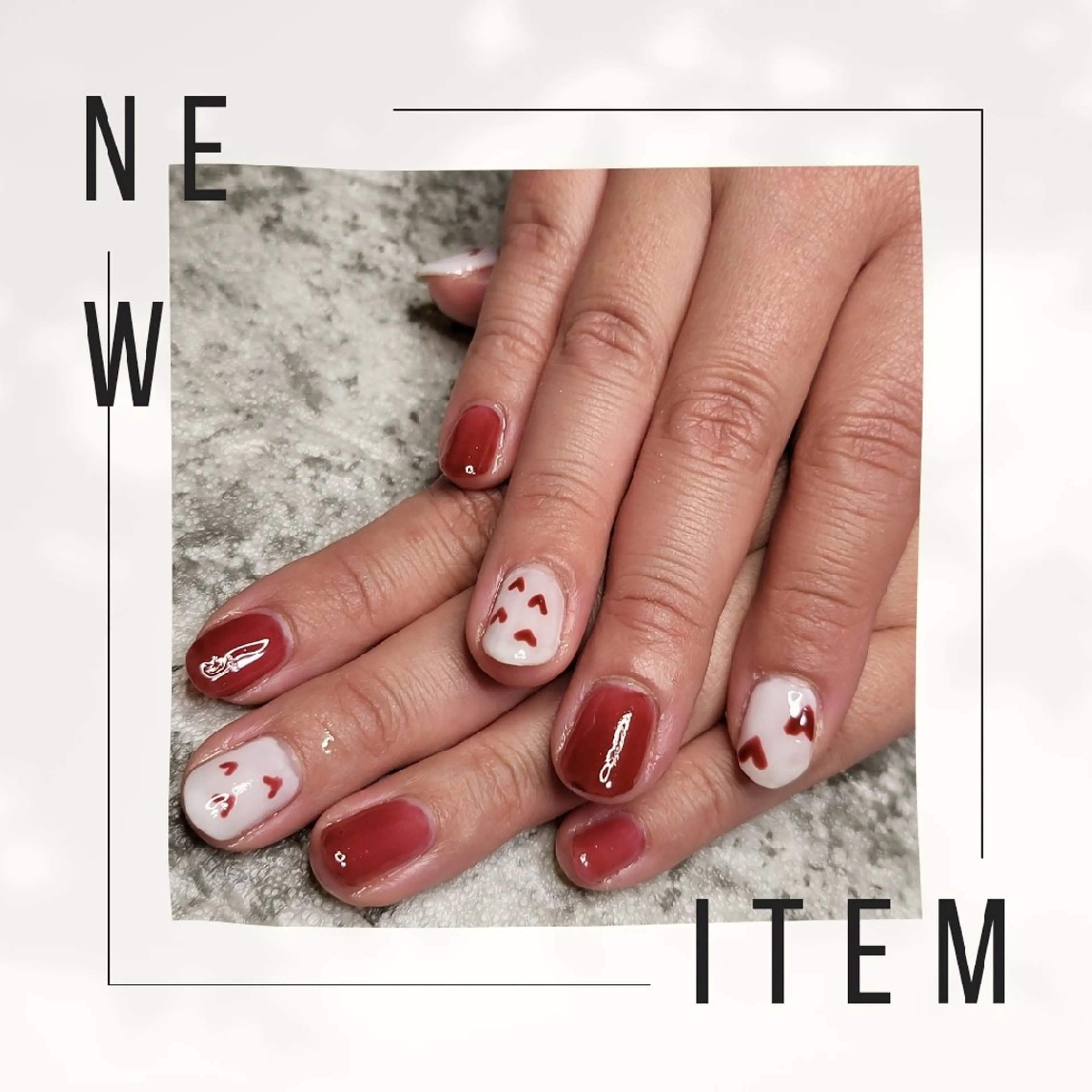 ネイル 赤色 nail イロドリのネイルデザイン