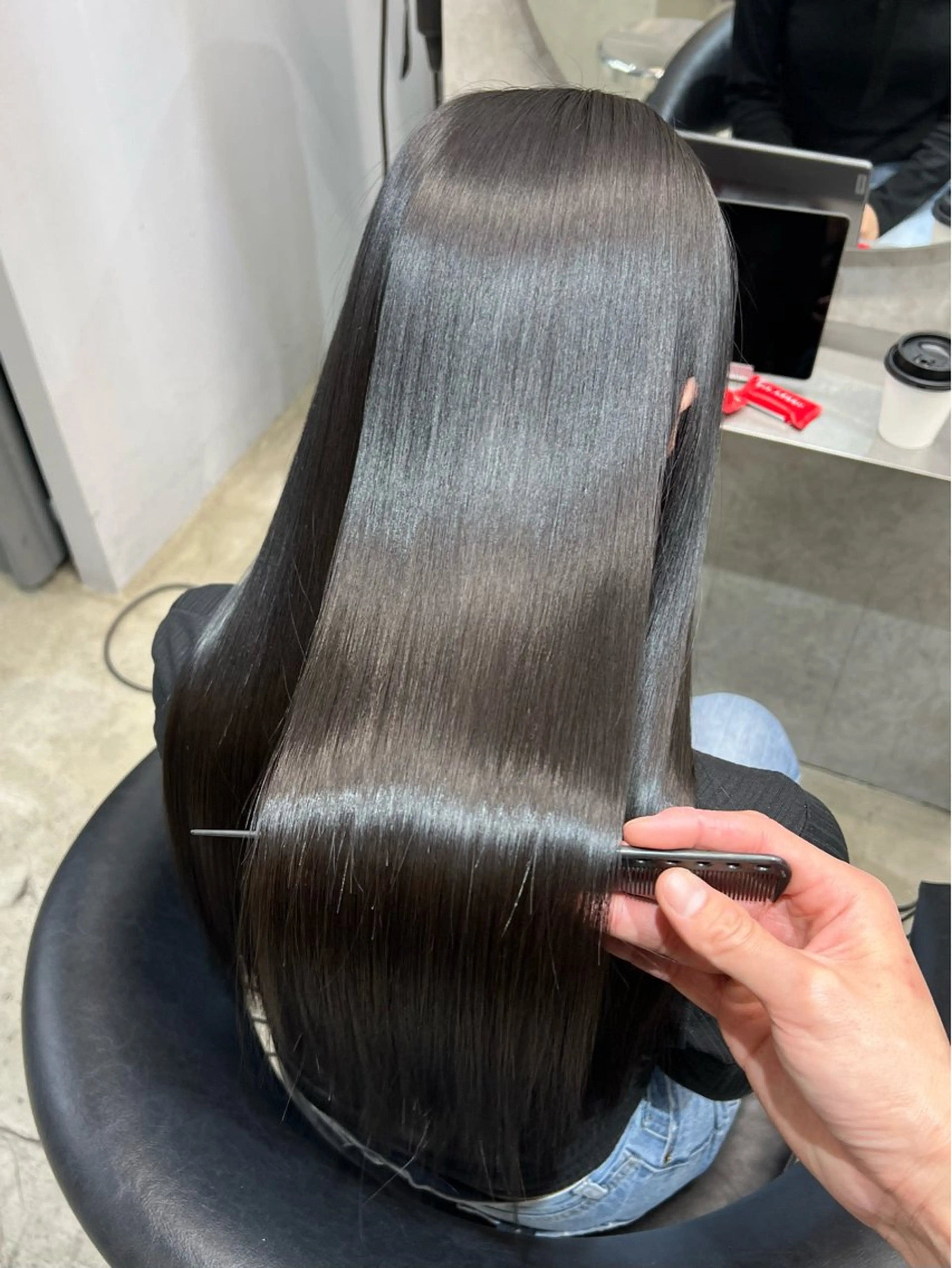 ロング カラー トリートメント カット ヘアカラー トリートメント etora 渋谷所属・itaru/網紅ヘア 🇨🇳ケラチンTRのヘアスタイル