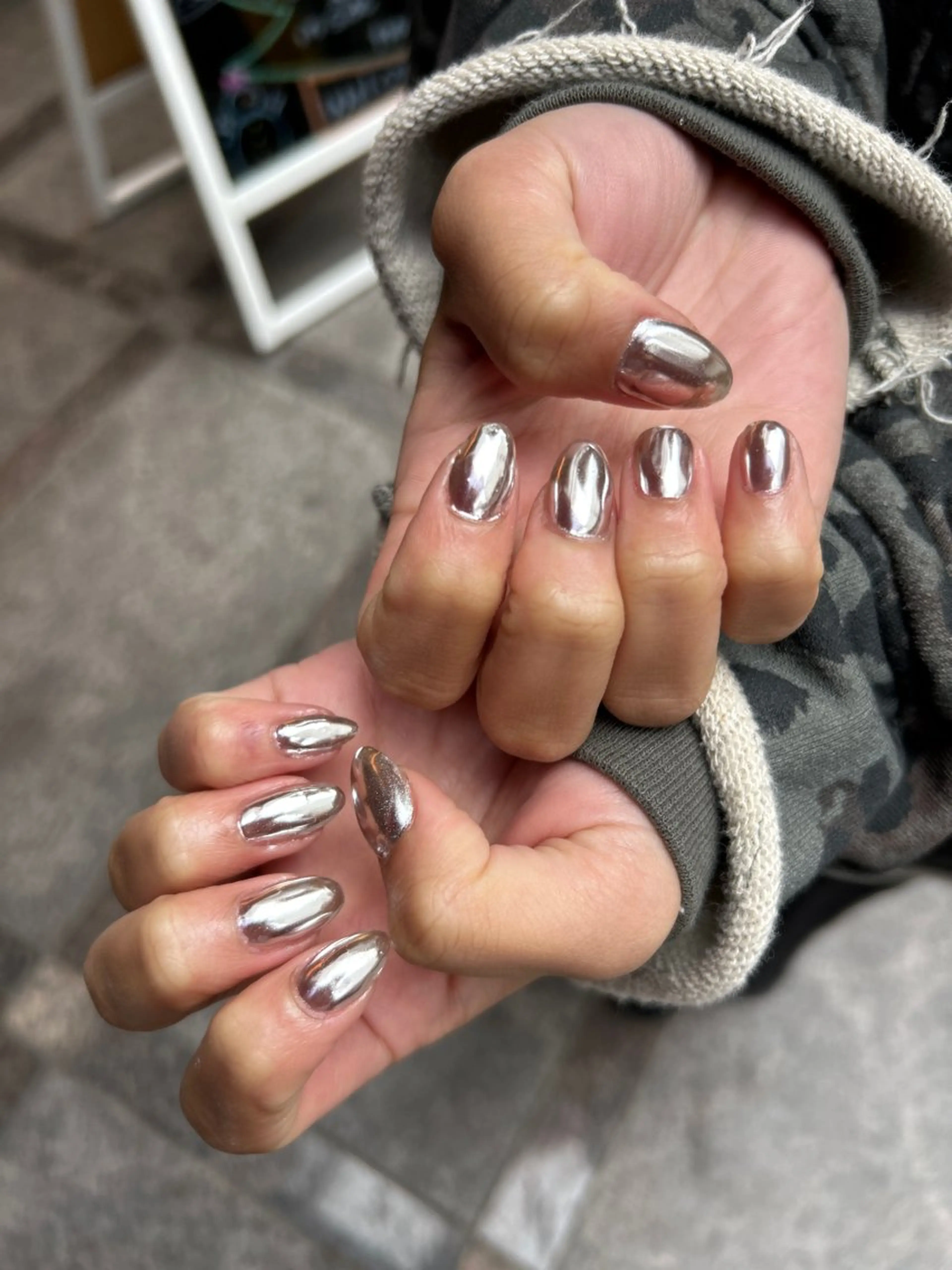 ネイル ミラーネイル 若松 英利華のネイルデザイン