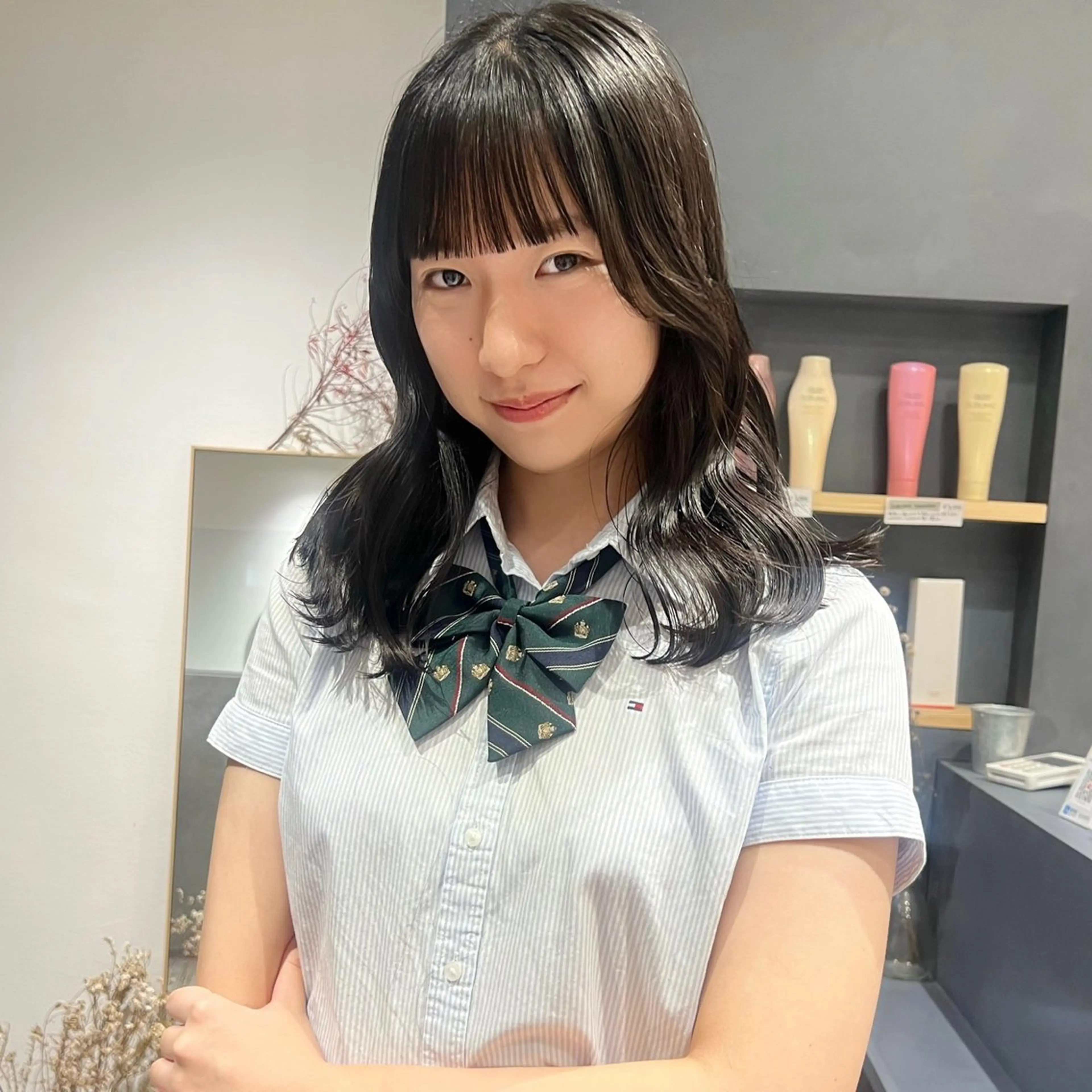 ロング ロングレイヤー 韓国風ヘア レイヤーカット ロング AI TOKYO S所属・mizuki 【韓国レイヤー】のヘアスタイル