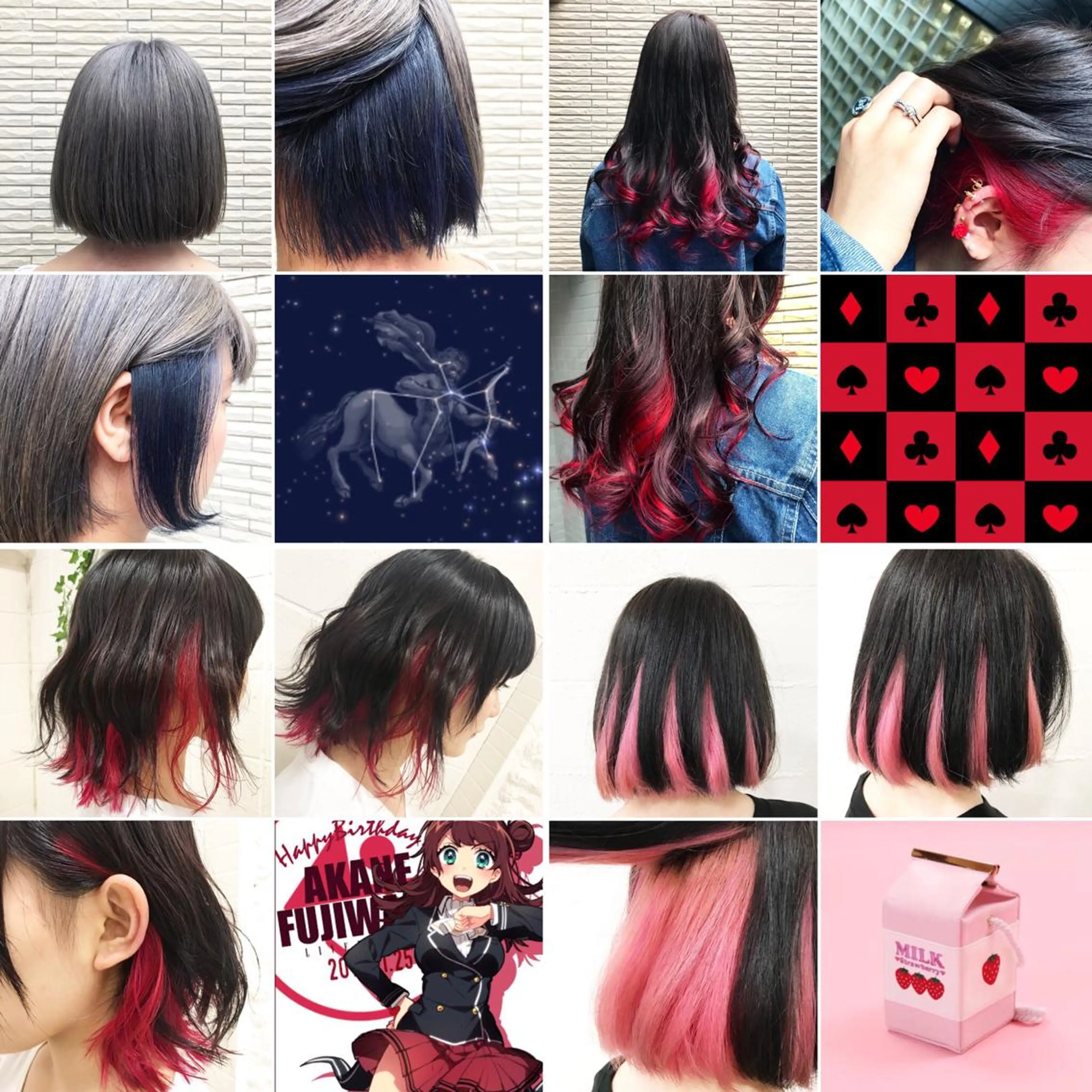 ミディアム カラー "PEPPU "所属・派手髪、ハイトーン ショートヘアShinのヘアスタイル