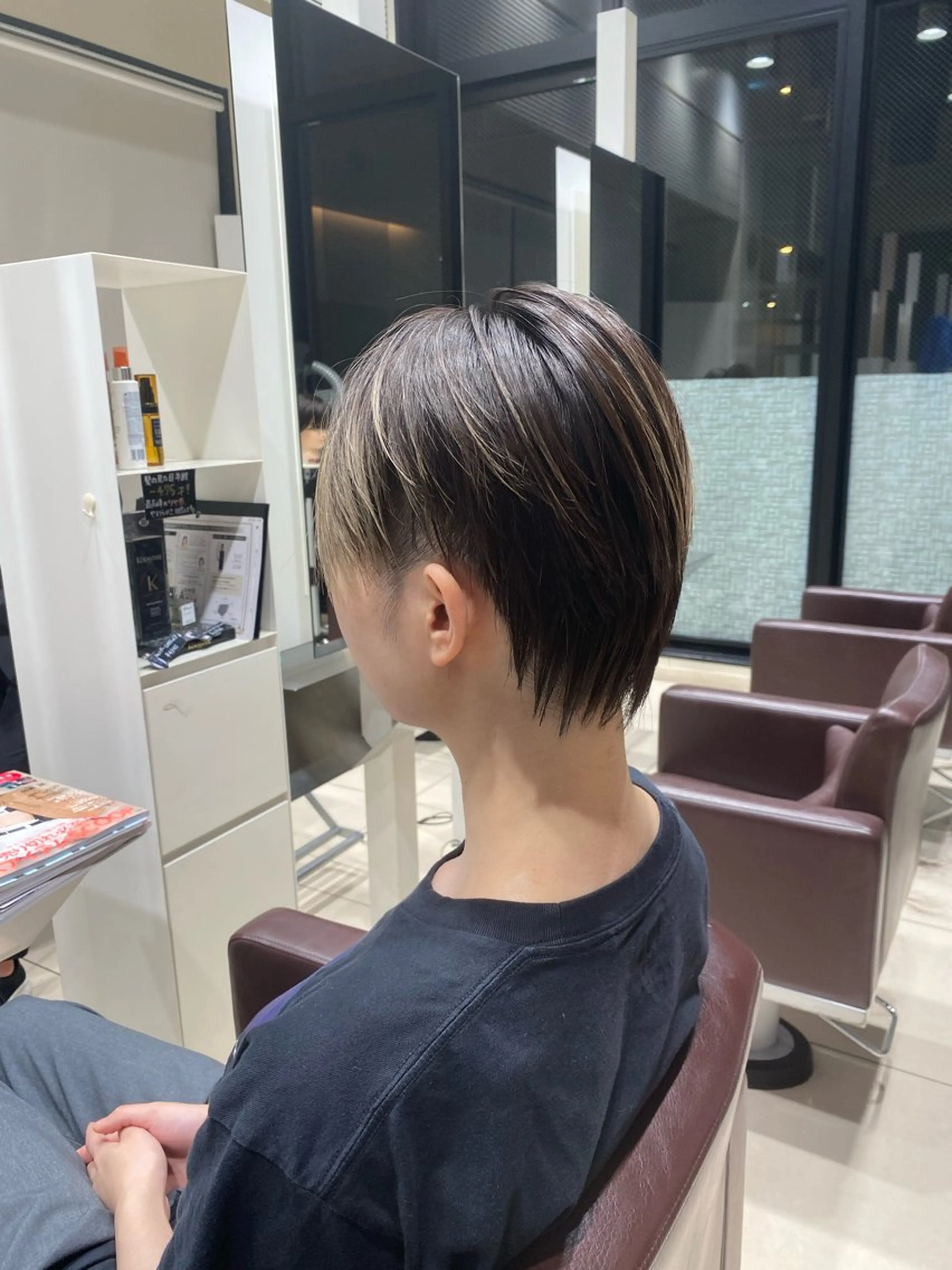 ショート カット ヘアカラー トリートメント フルノコウキ/新宿/ レイヤーボブ/韓国風のヘアスタイル