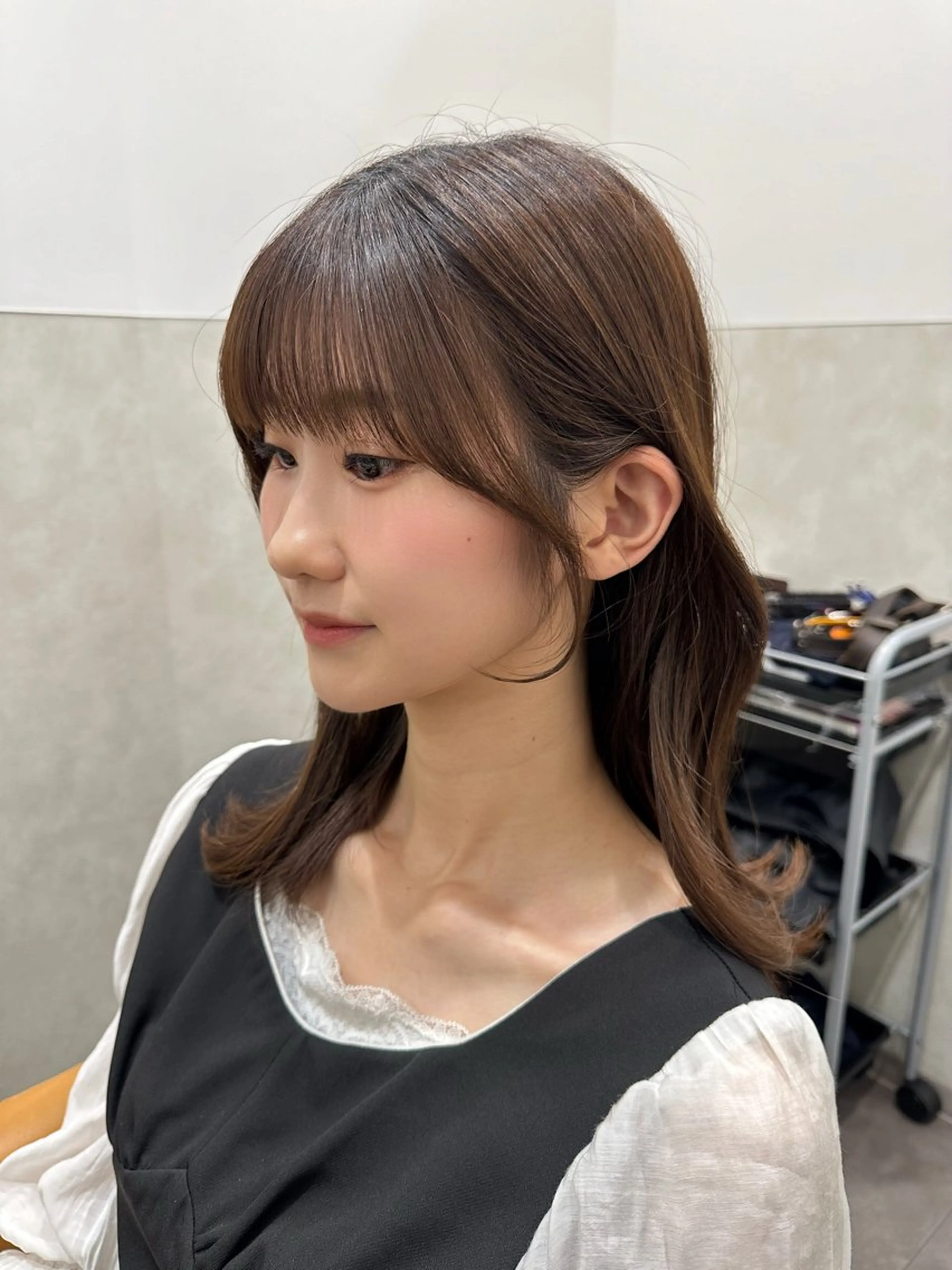 ロング カット ヘアカラー トリートメント SALOWIN原宿AROA店所属・顔まわり神カット✂︎ 齋藤雄大【原宿】のヘアスタイル