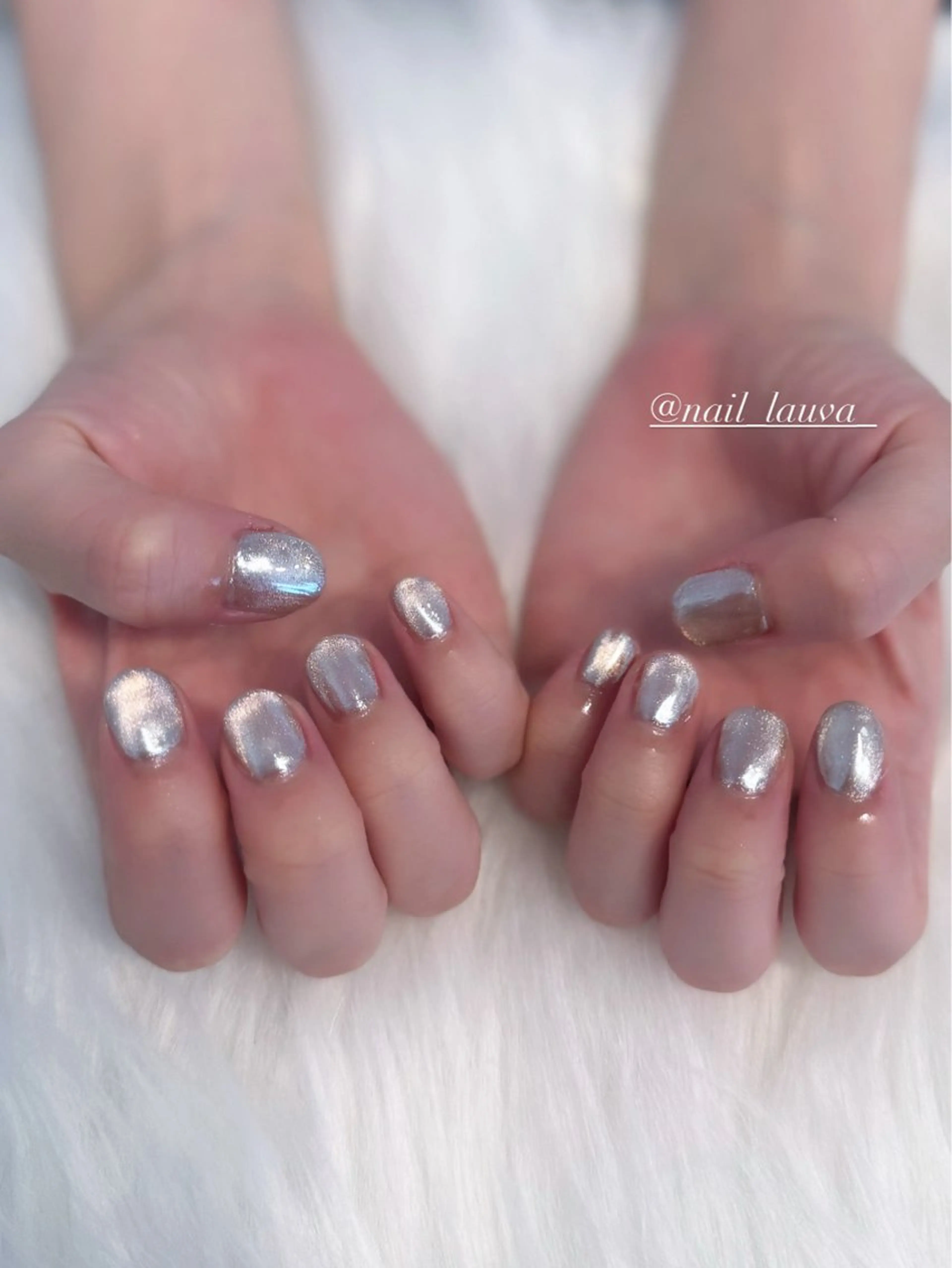 ネイル オーロラネイル マグネットネイル lauva所属・nailsalon lauvaのネイルデザイン