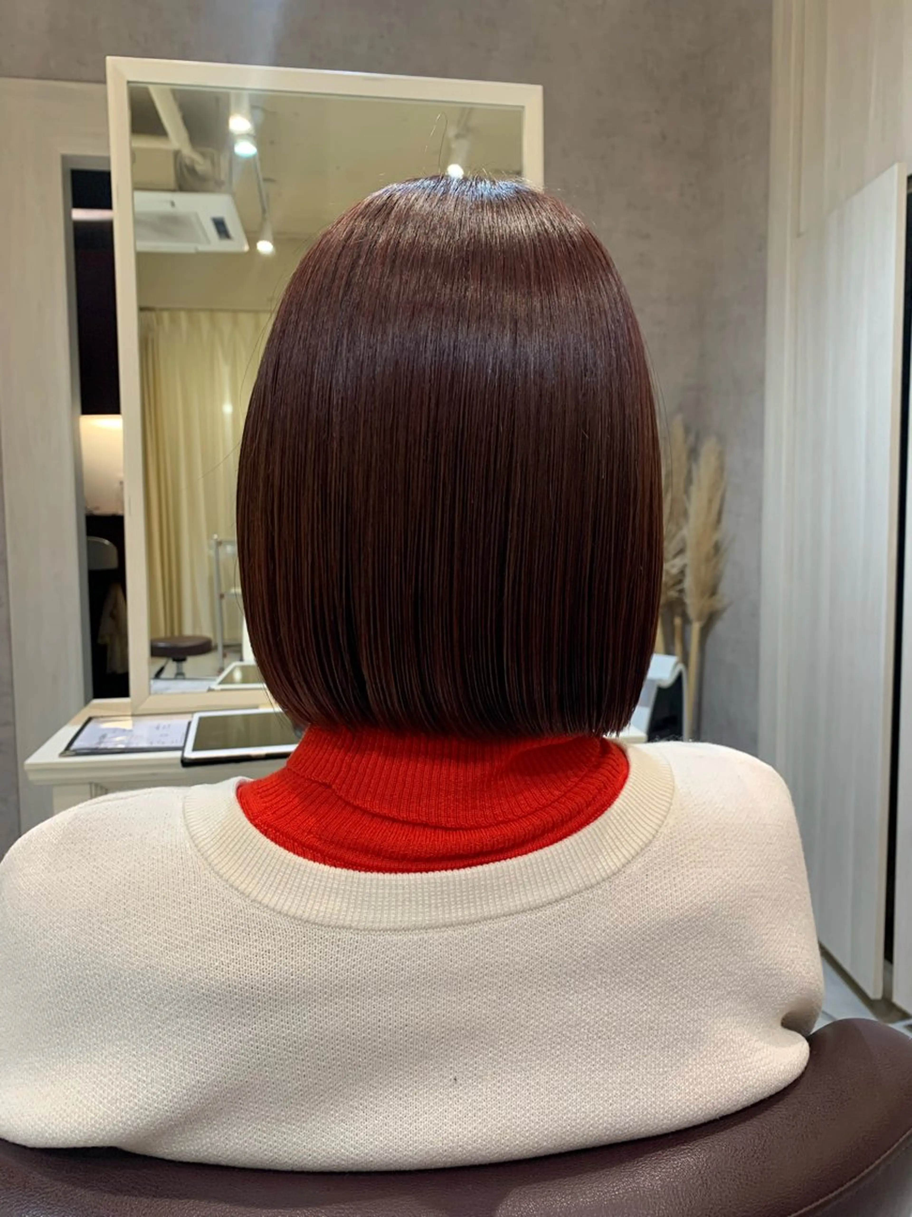 ミディアム カラー ボブ カット ヘアカラー トリートメント mulum hair dressing salon所属・yuuki🌷名古屋 栄　ベージュ/カラーのヘアスタイル