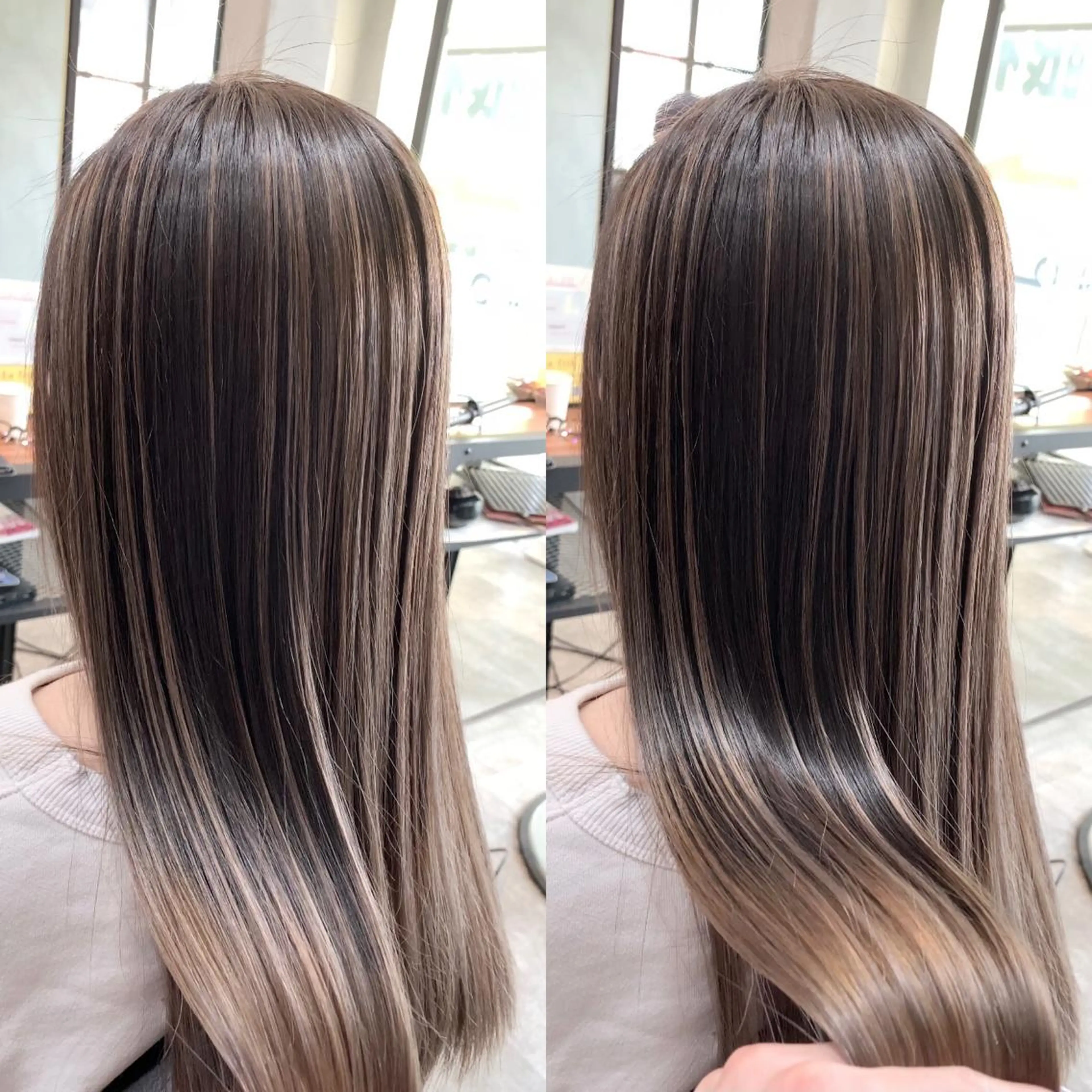 ロング カラー カット ヘアカラー トリートメント lafith hair leco所属・西金 徹のヘアスタイル