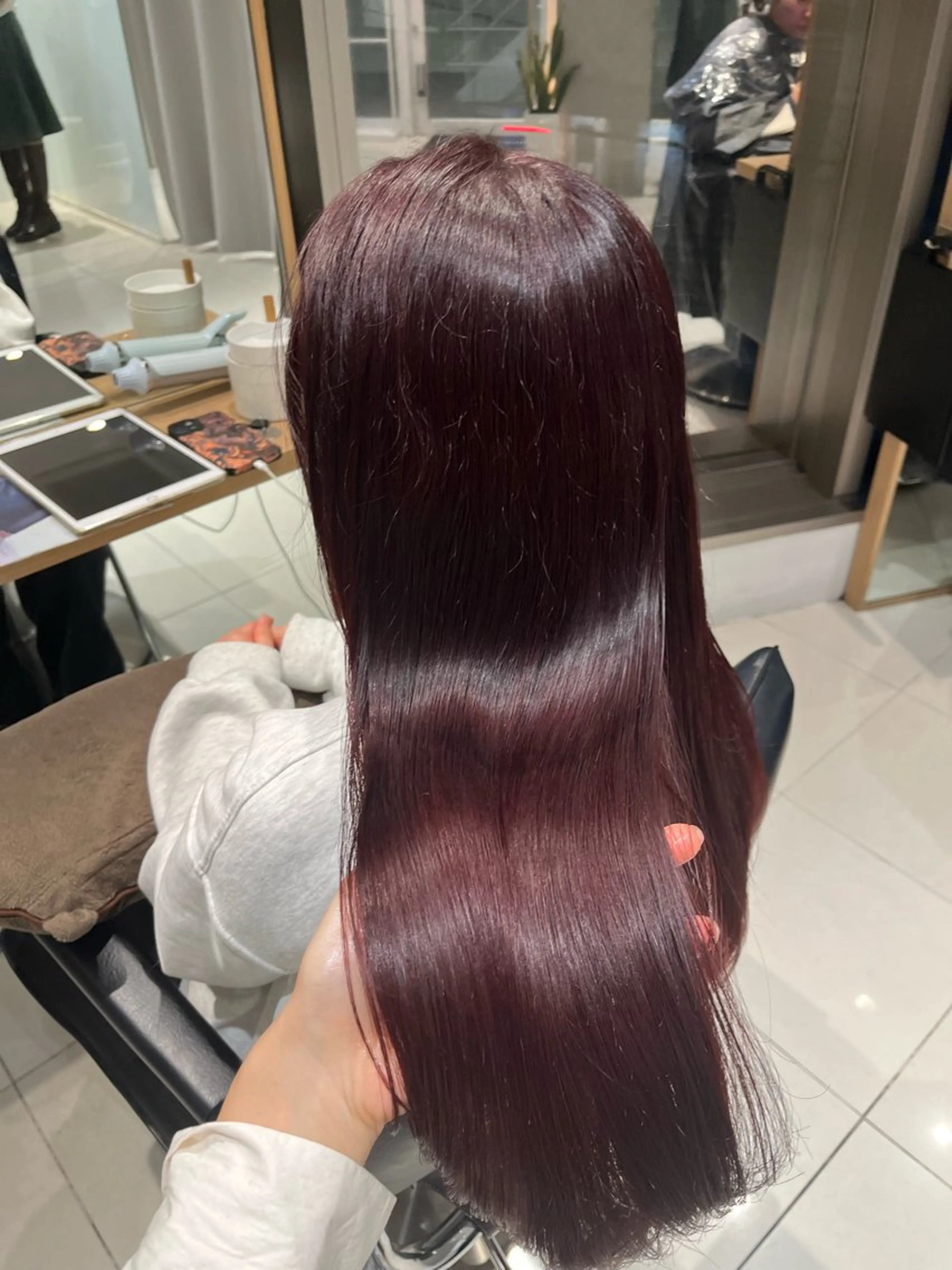 ロング ヘアカラー トリートメント ヘアセット 艶髪/暖色カラー/ ◎RUKI.のヘアスタイル