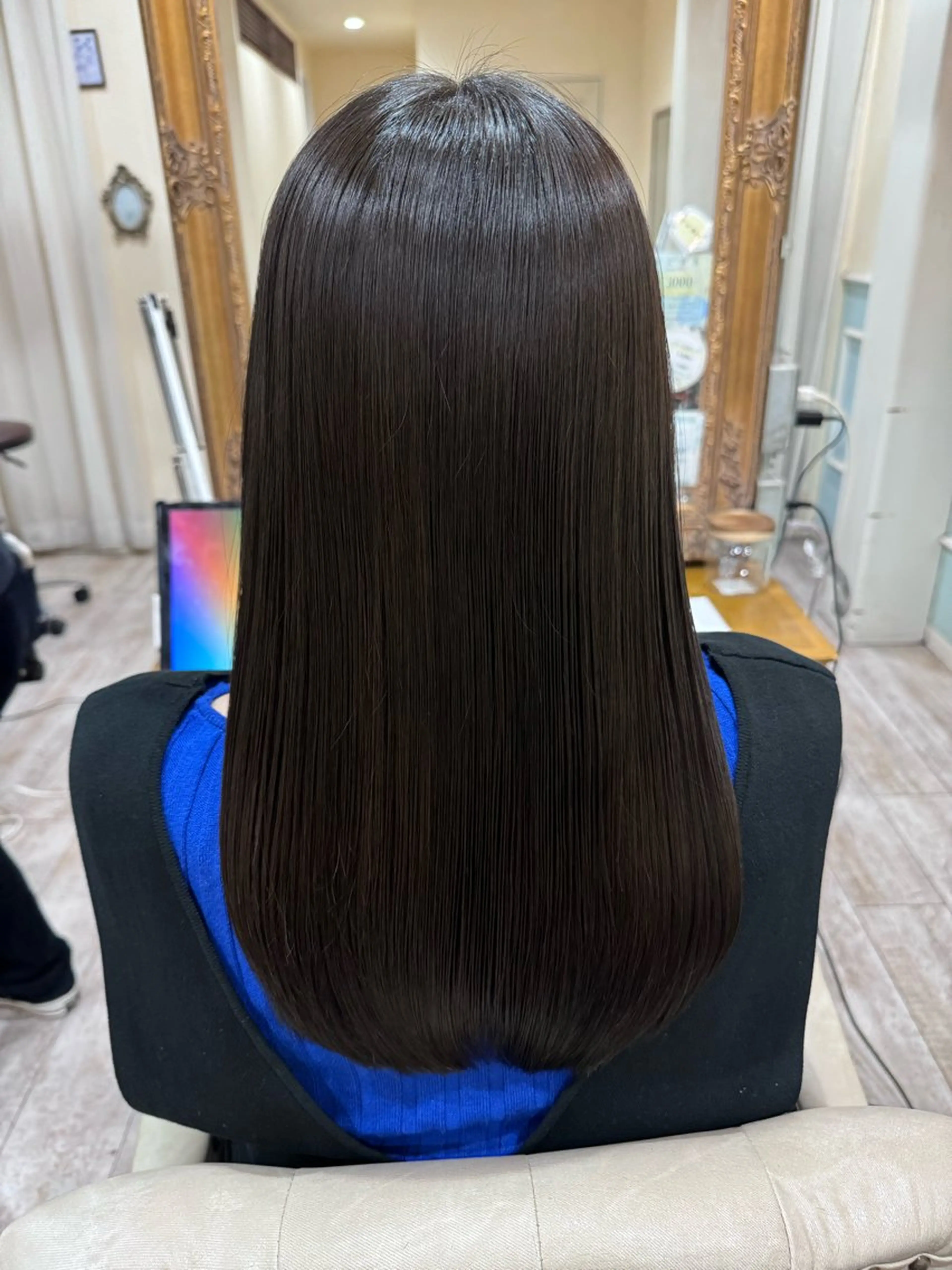 ロング カラー 髪質改善 レイヤーカット ロング カット ヘアカラー 縮毛矯正 トリートメント noble店長 松本　拓也▶◀*.のヘアスタイル