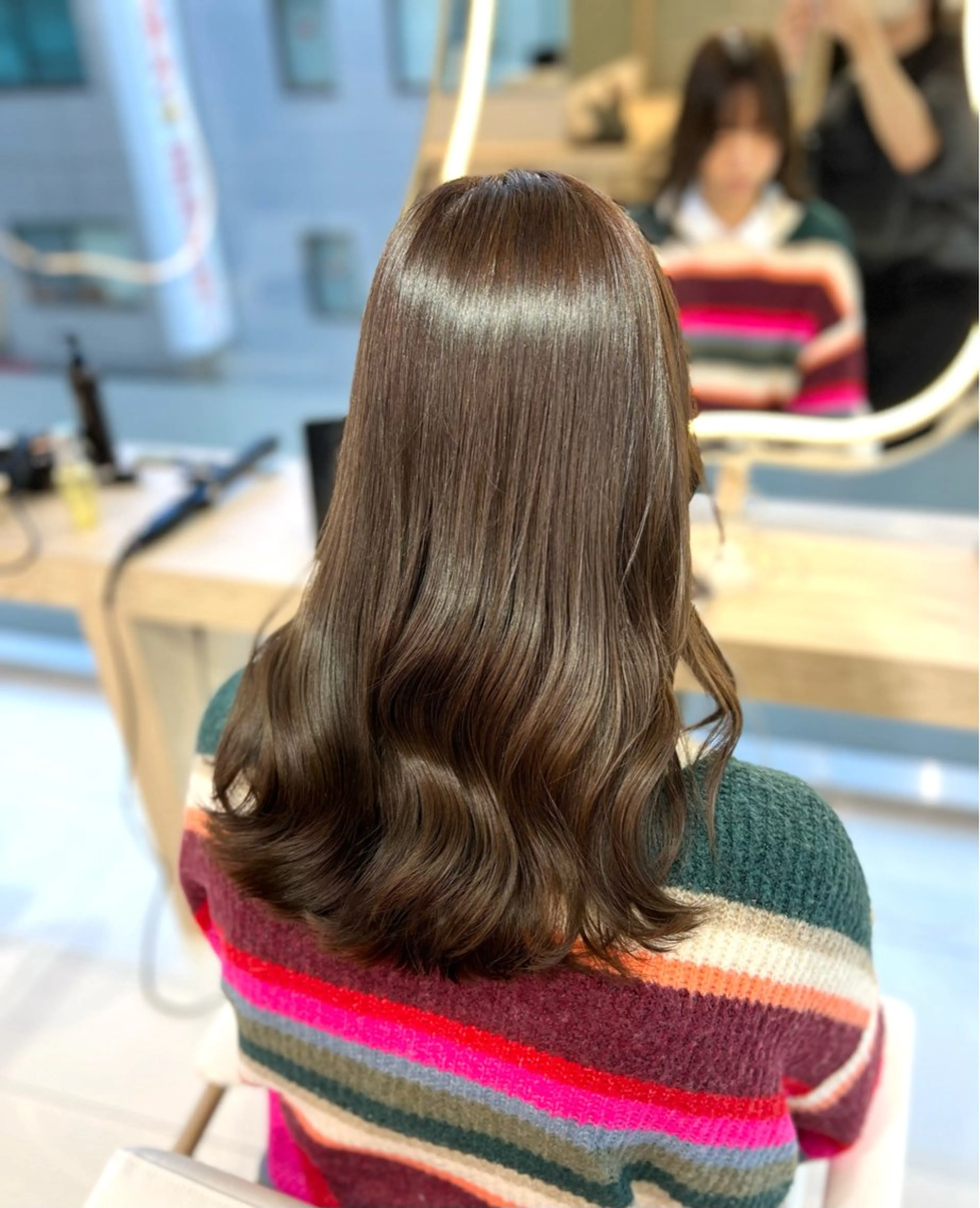 セミロング カット トリートメント レイヤー×透明感 🇰🇷鈴木啓太のヘアスタイル