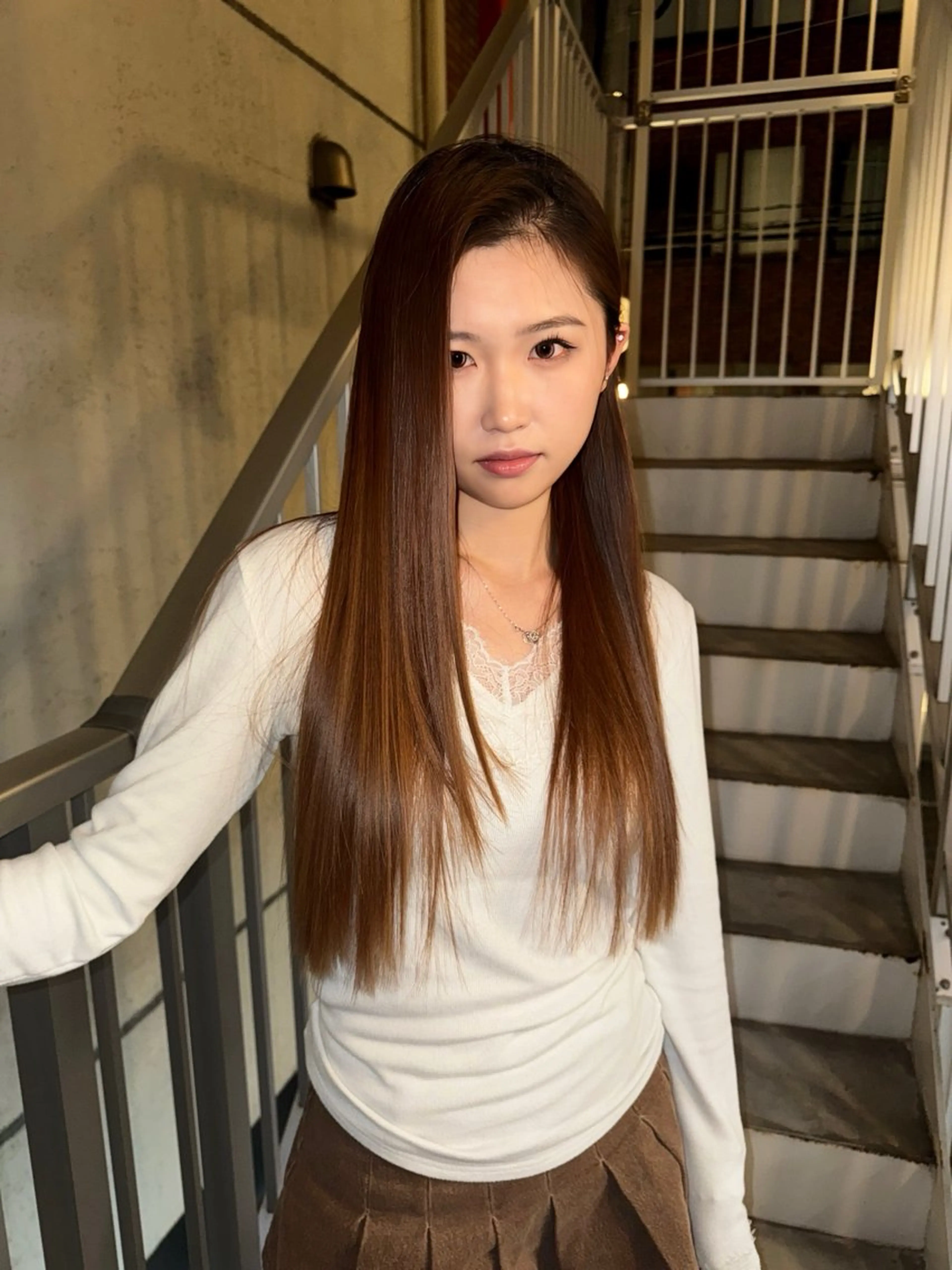 ロング カラー トリートメント カット ヘアカラー トリートメント BANK'S hair所属・💐ケラチン 髪質改善寺坂雄飛💐のヘアスタイル