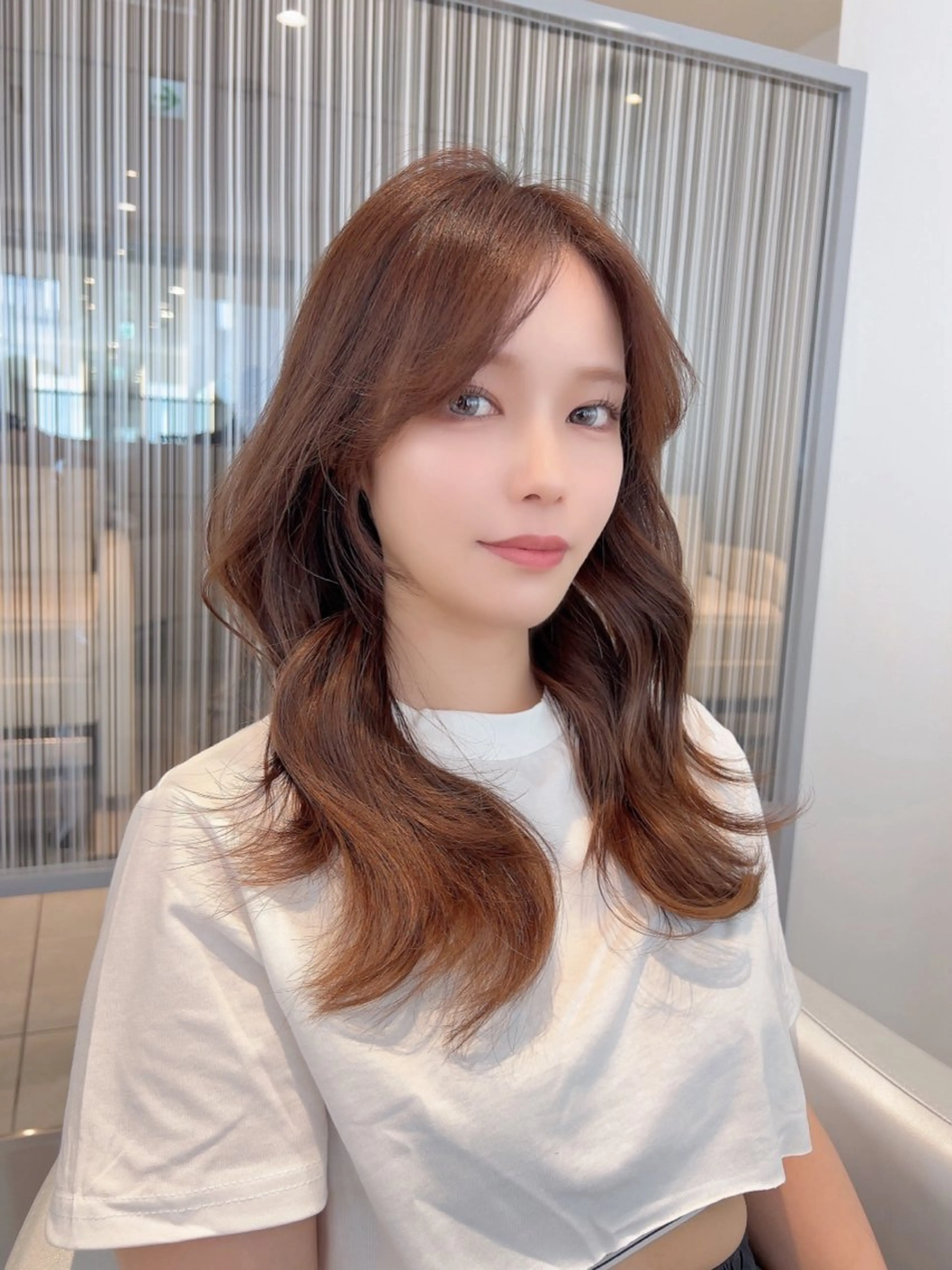 セミロング カット ヘアカラー トリートメント 最高の似合わせ🪽 韓国っぽ🇰🇷後藤のヘアスタイル