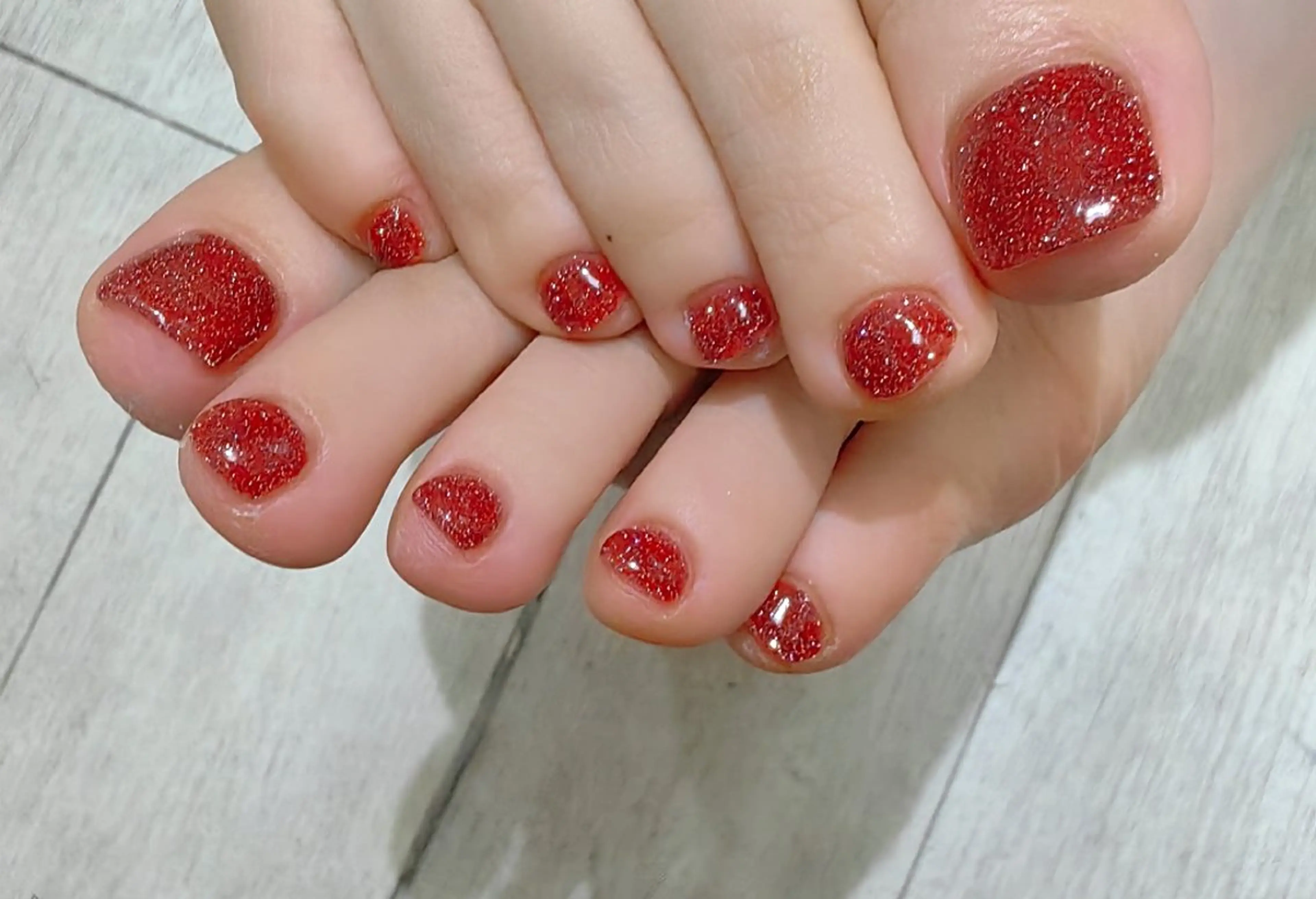 ネイル ラメ(グリッター) フットネイル reve あやののその他イメージ