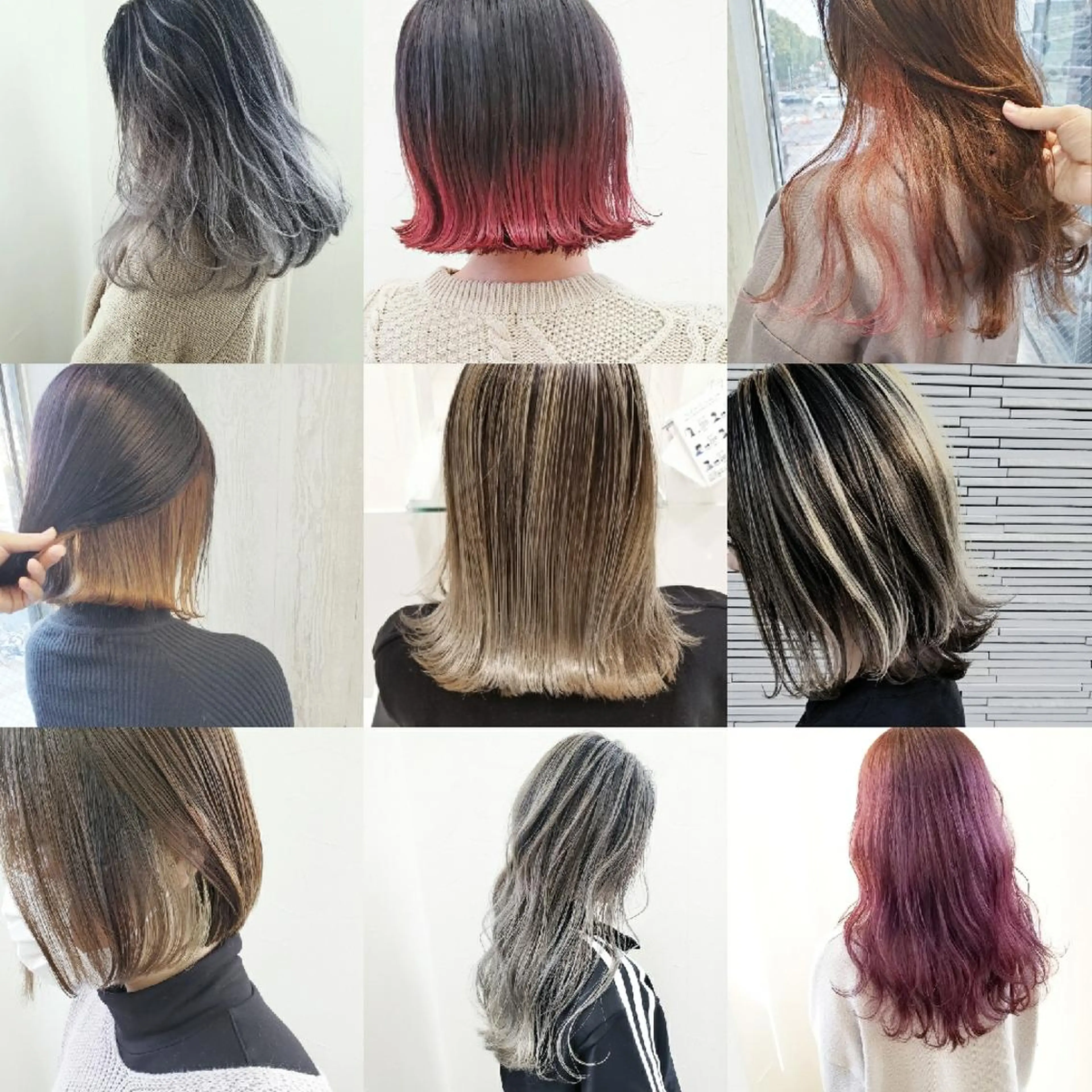 カラー セミロング レイヤーカット/ ウルフカット/大橋 のヘアスタイル