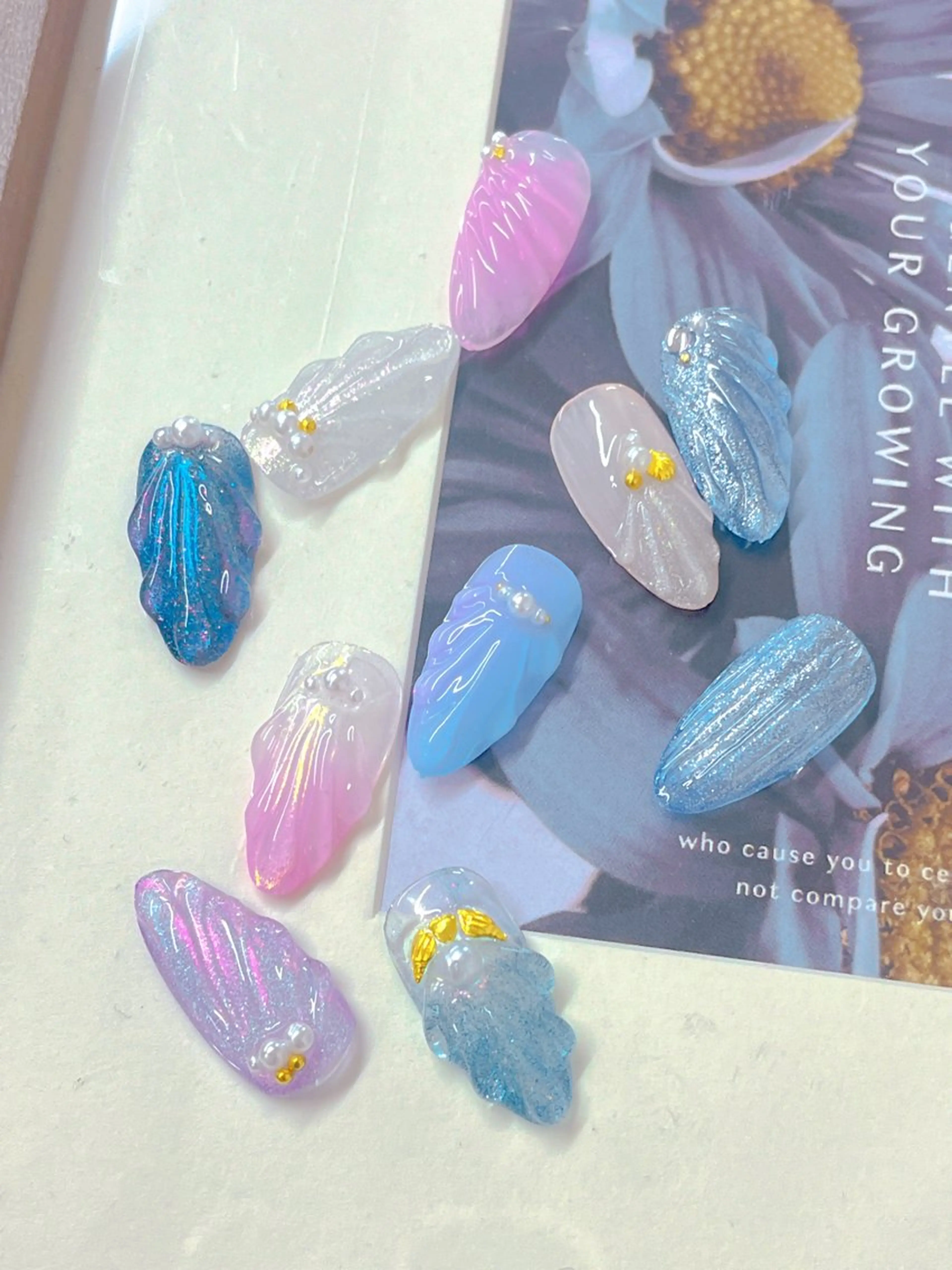 ネイル ジェルネイル 持ち込み ハンドネイル candy nail 韓国風ワンホンネイルのネイルデザイン