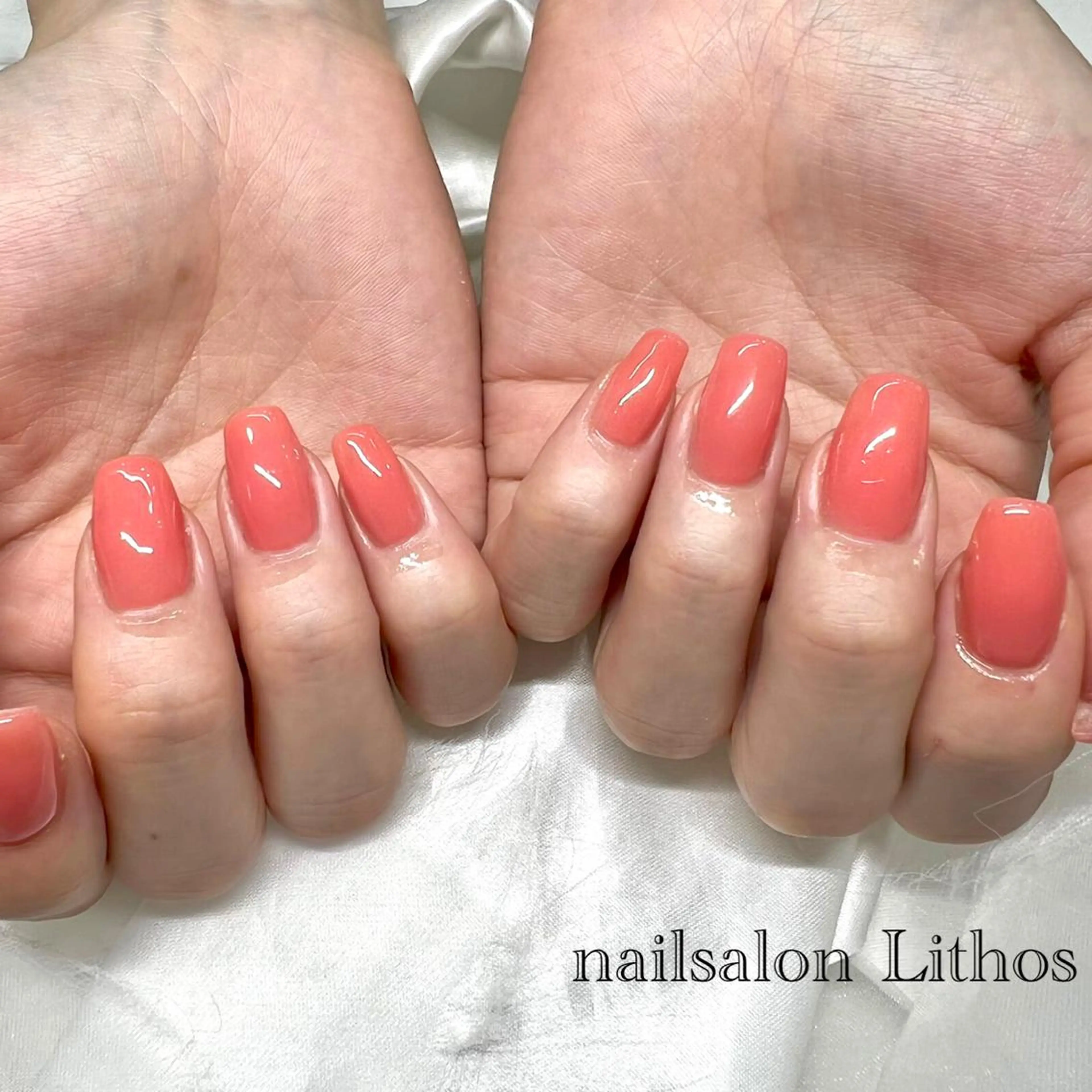 ネイル ワンカラーネイル ハンドネイル nailsalon Lithos所属・nailsalon Recontreのネイルデザイン