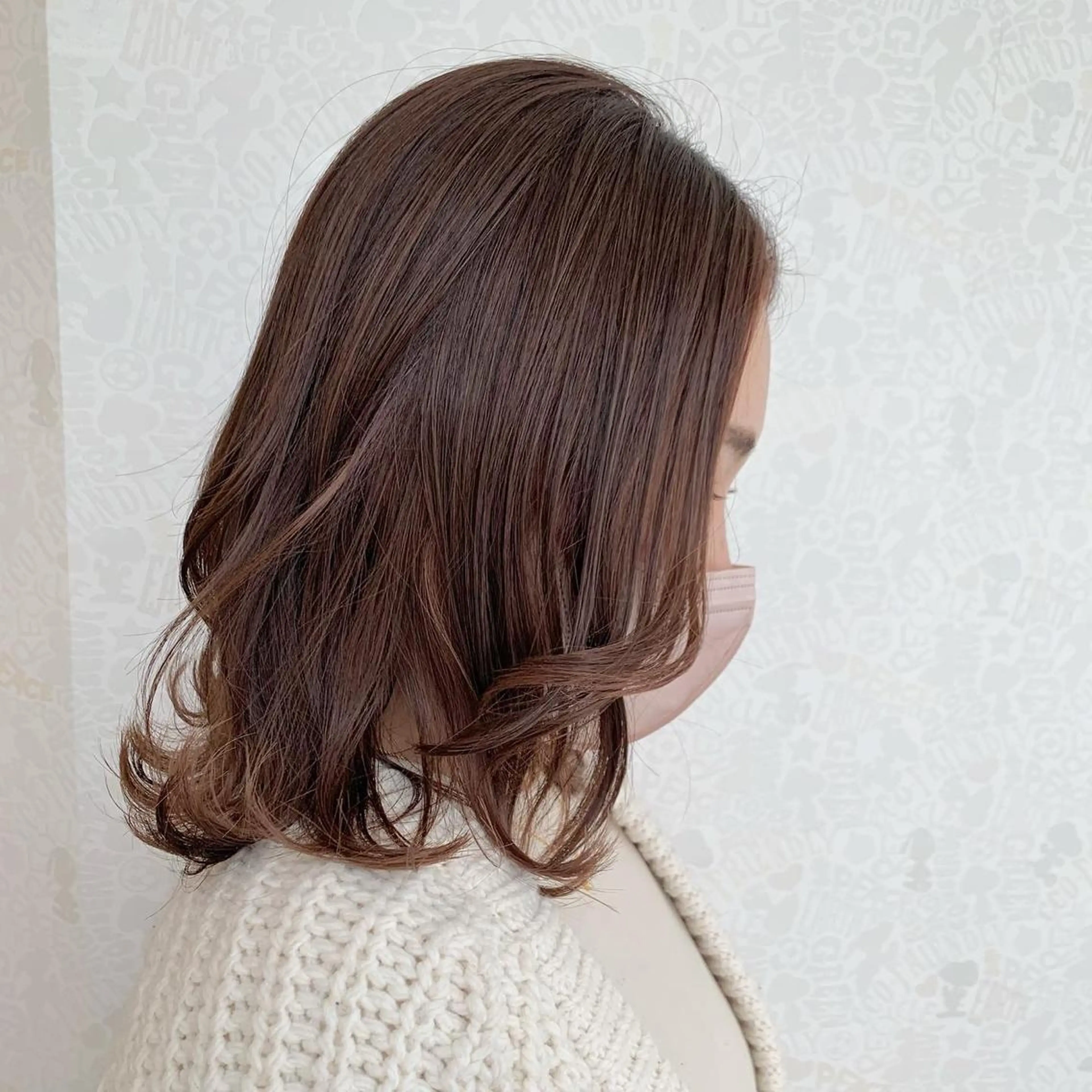 ミディアム カラー ブラウンカラー チョコレートブラウン umber royce所属・ムラヨシ ショータのヘアスタイル
