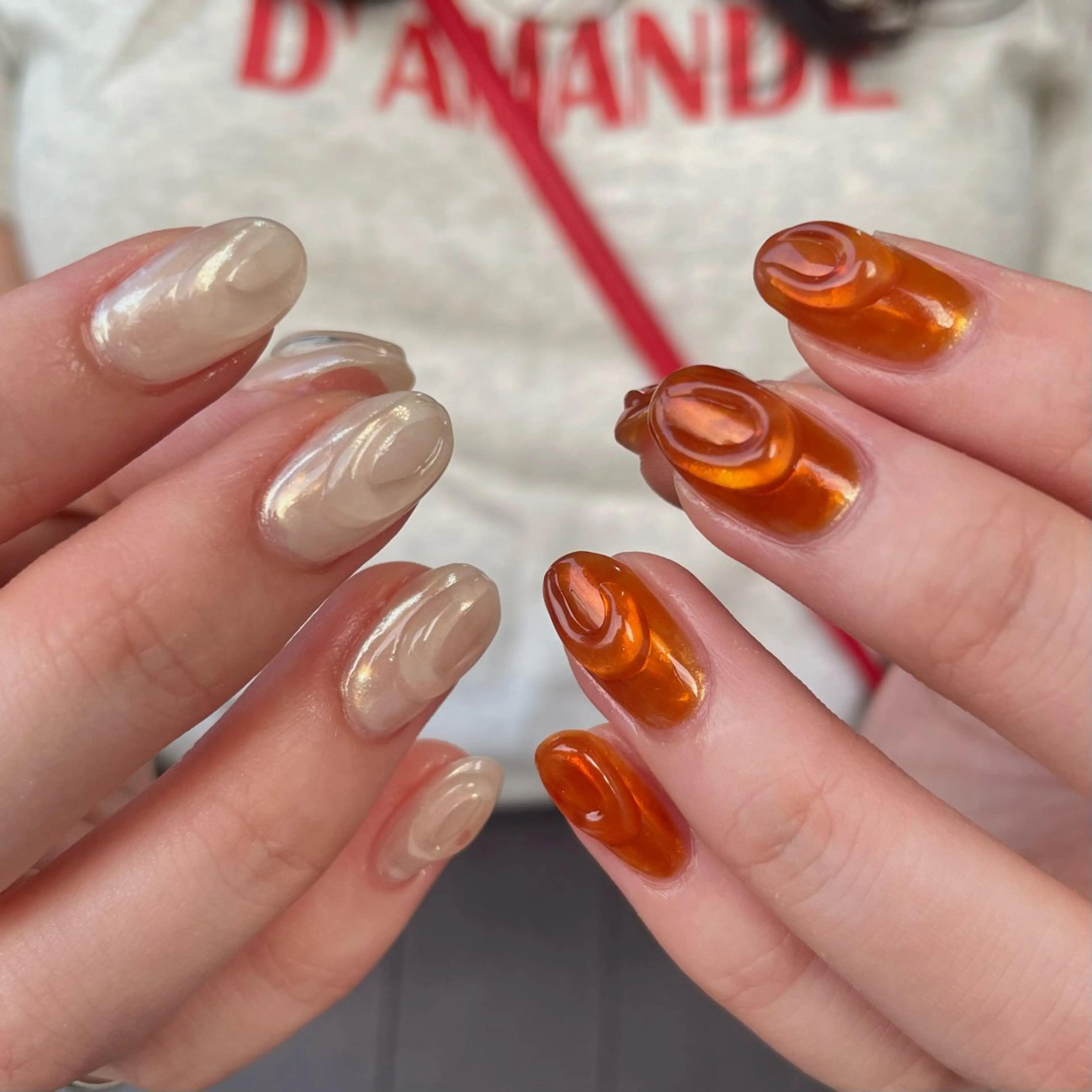 ネイル ハンドネイル カメレオン京橋🌻 草葉由佳のネイルデザイン