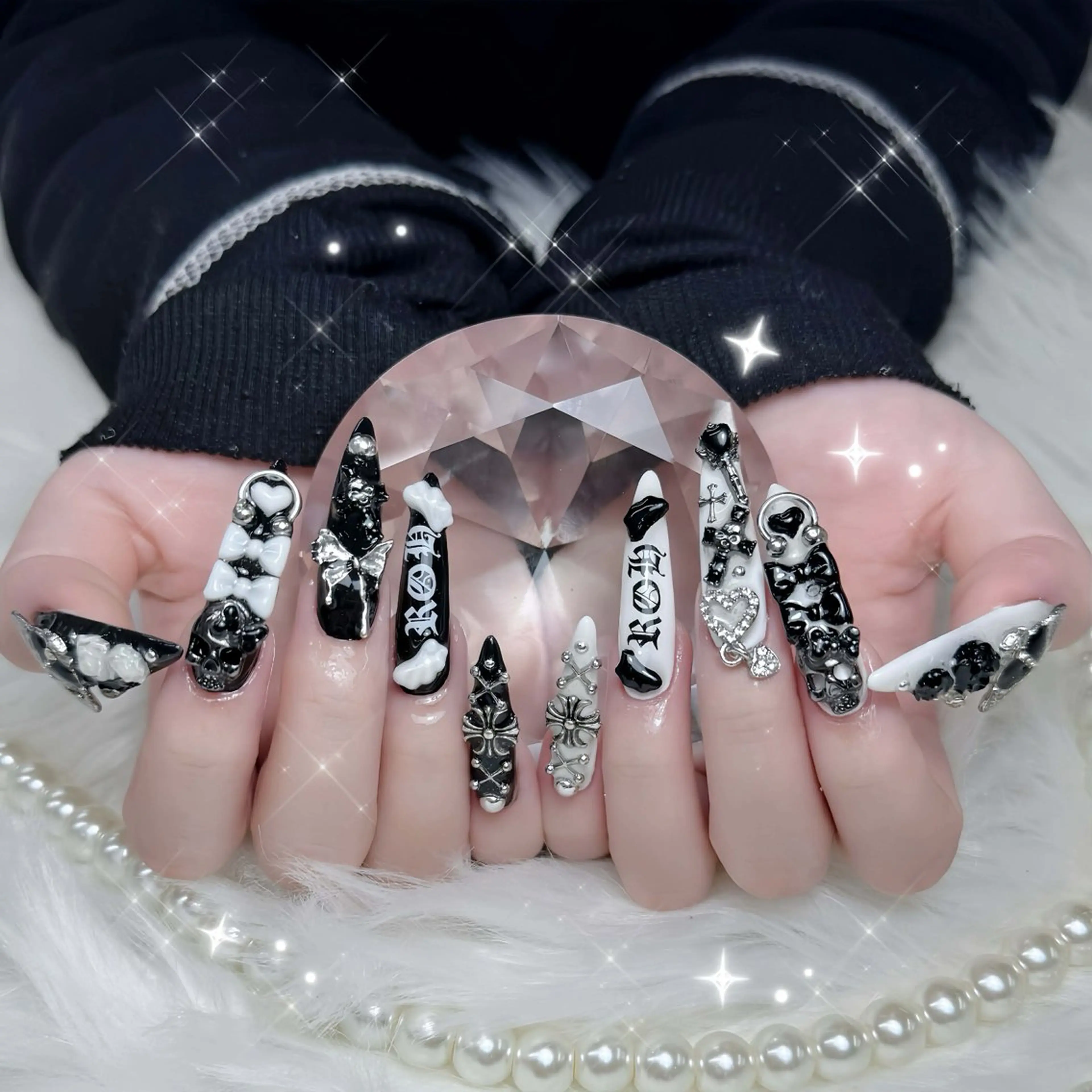 ネイル アートネイル オーロラネイル ブラウン ジェルネイル グラデーション ハンドネイル Nova Nail Shinsaiのネイルデザイン