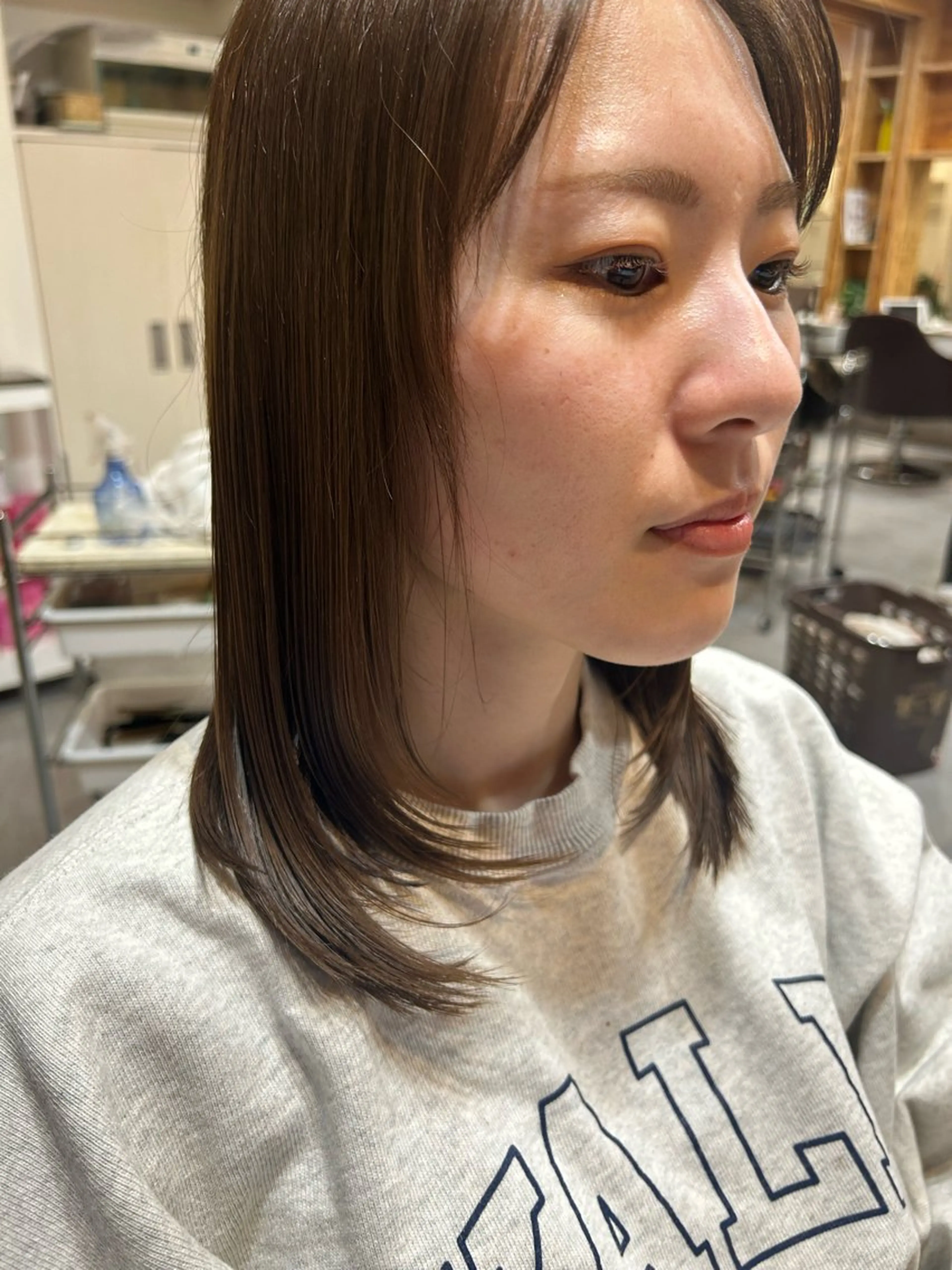 ミディアム レイヤーカット adorable 樋口円のヘアスタイル