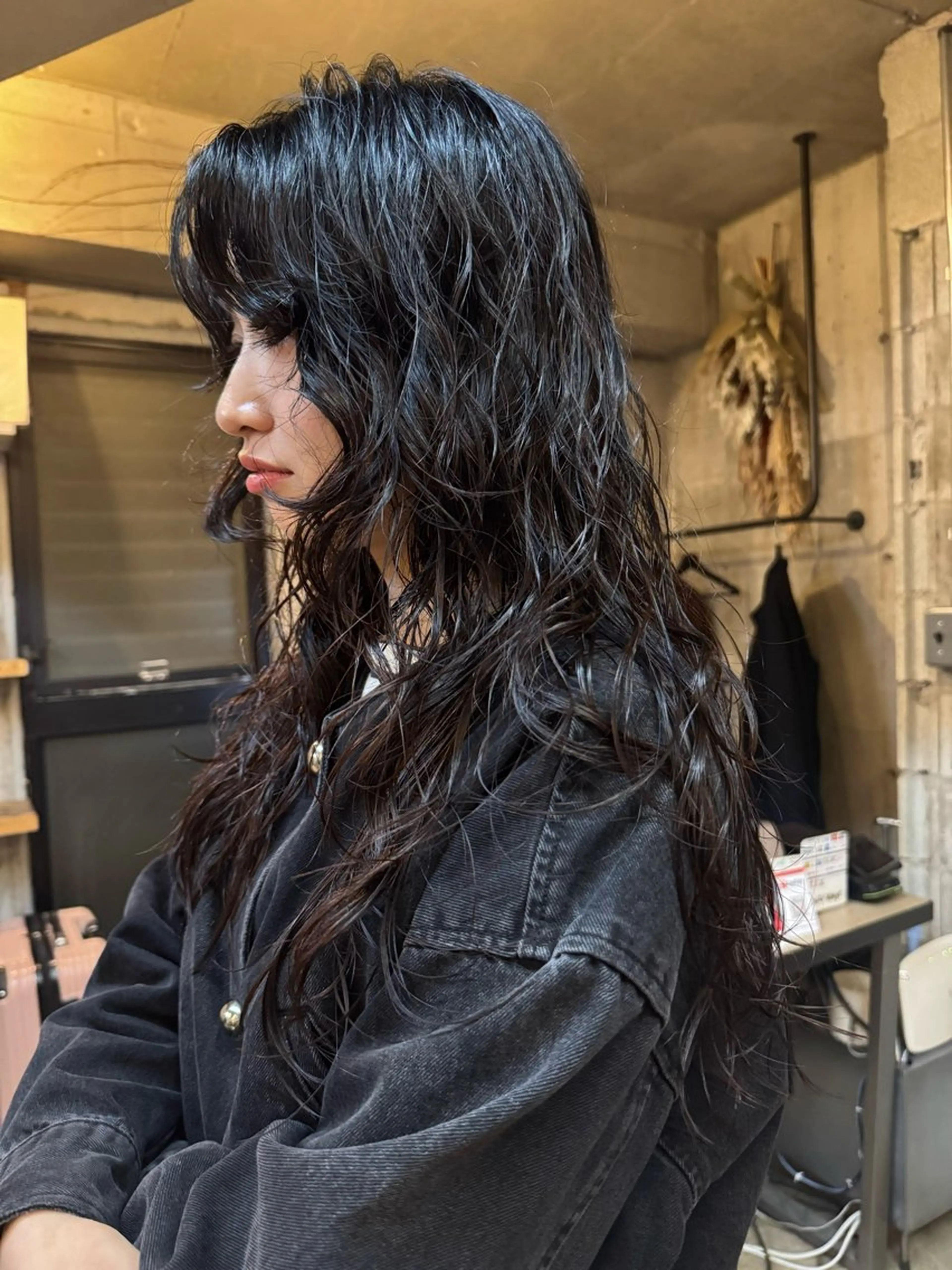 ロング カラー パーマ YOKO/パーマ レイヤーカットのヘアスタイル