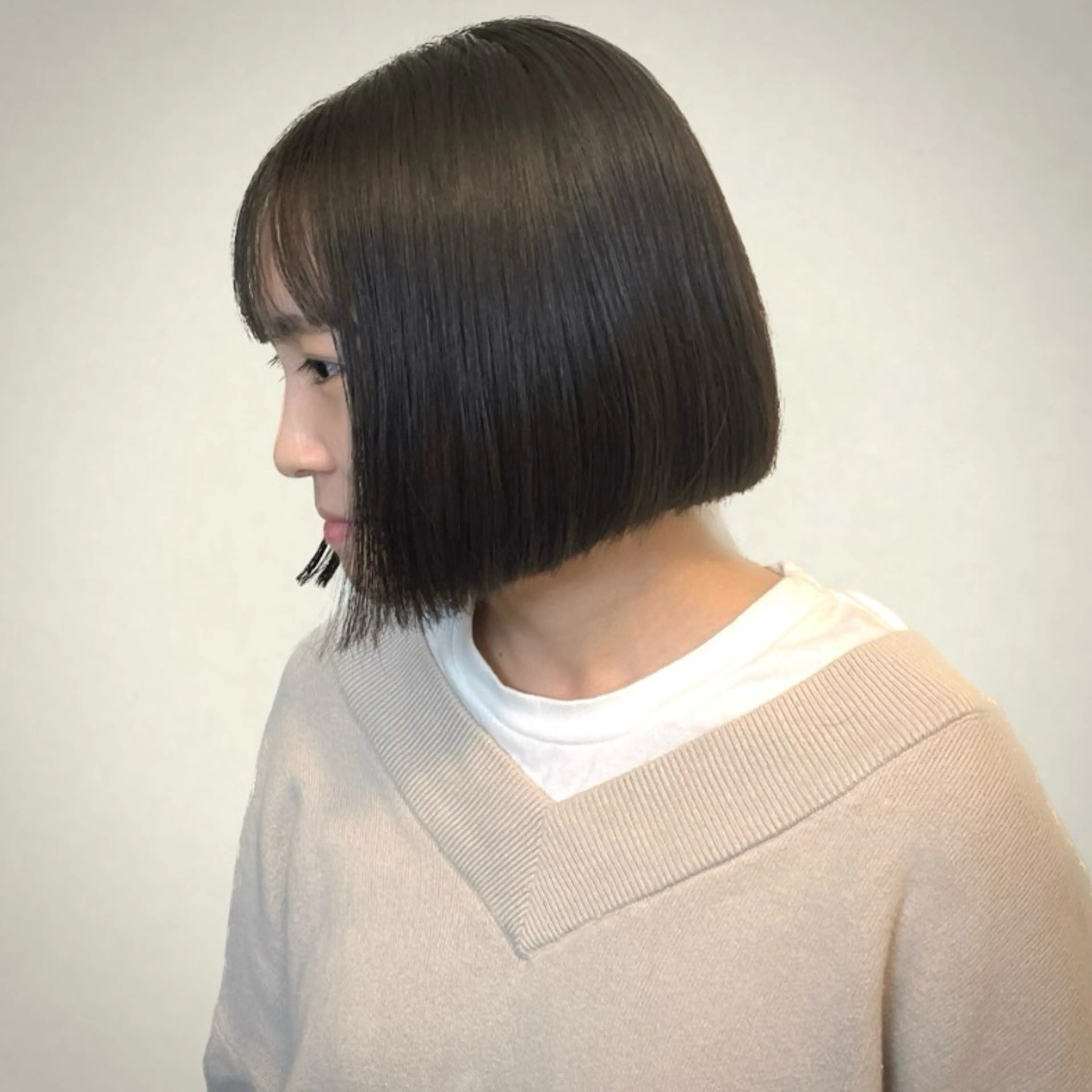 ミディアム 無料カットモデル ユナのヘアスタイル