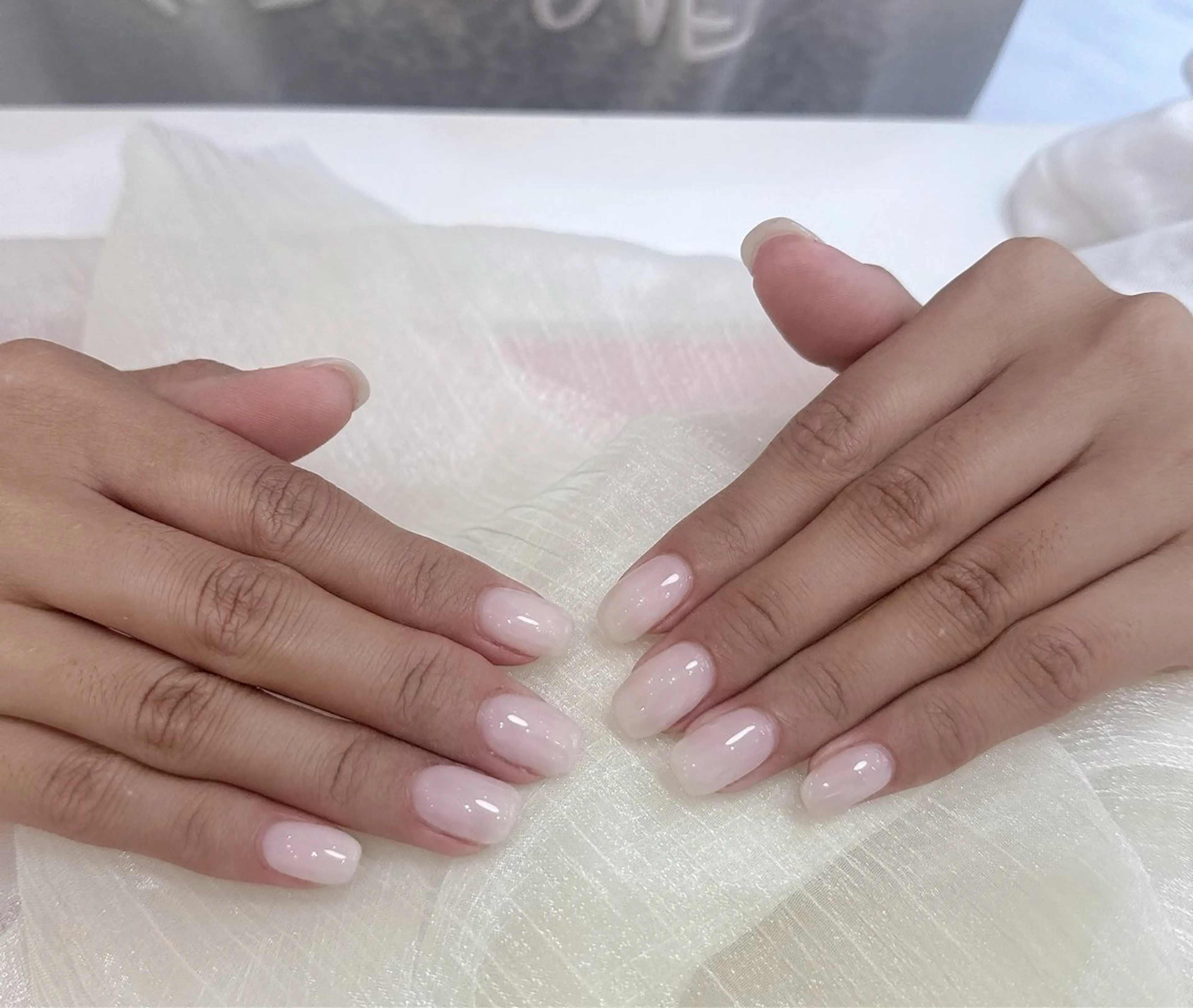 自爪🩷ワンカラーの写真