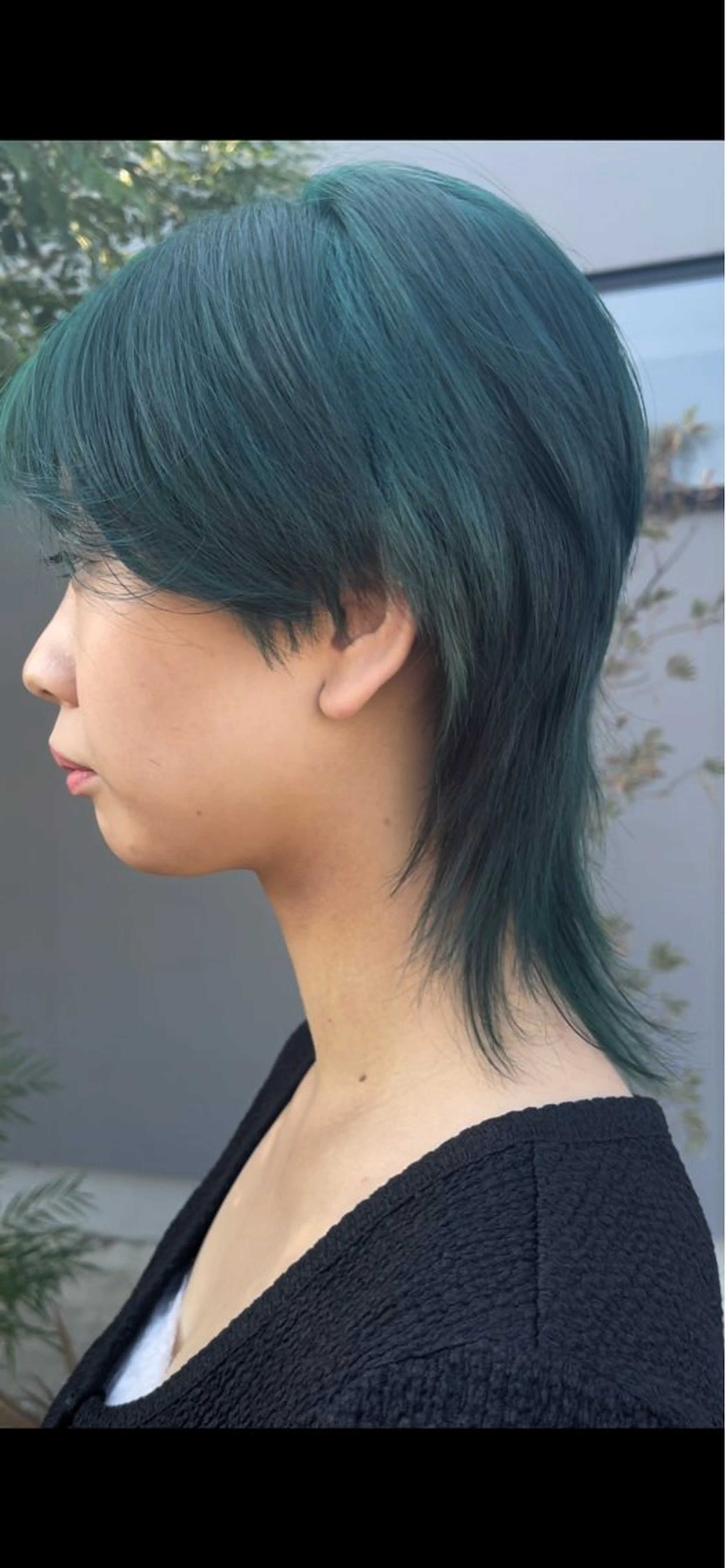 ショート カラー ヘアアレンジ ブルーカラー ウルフカット Haruna ‪✂︎‬のヘアスタイル