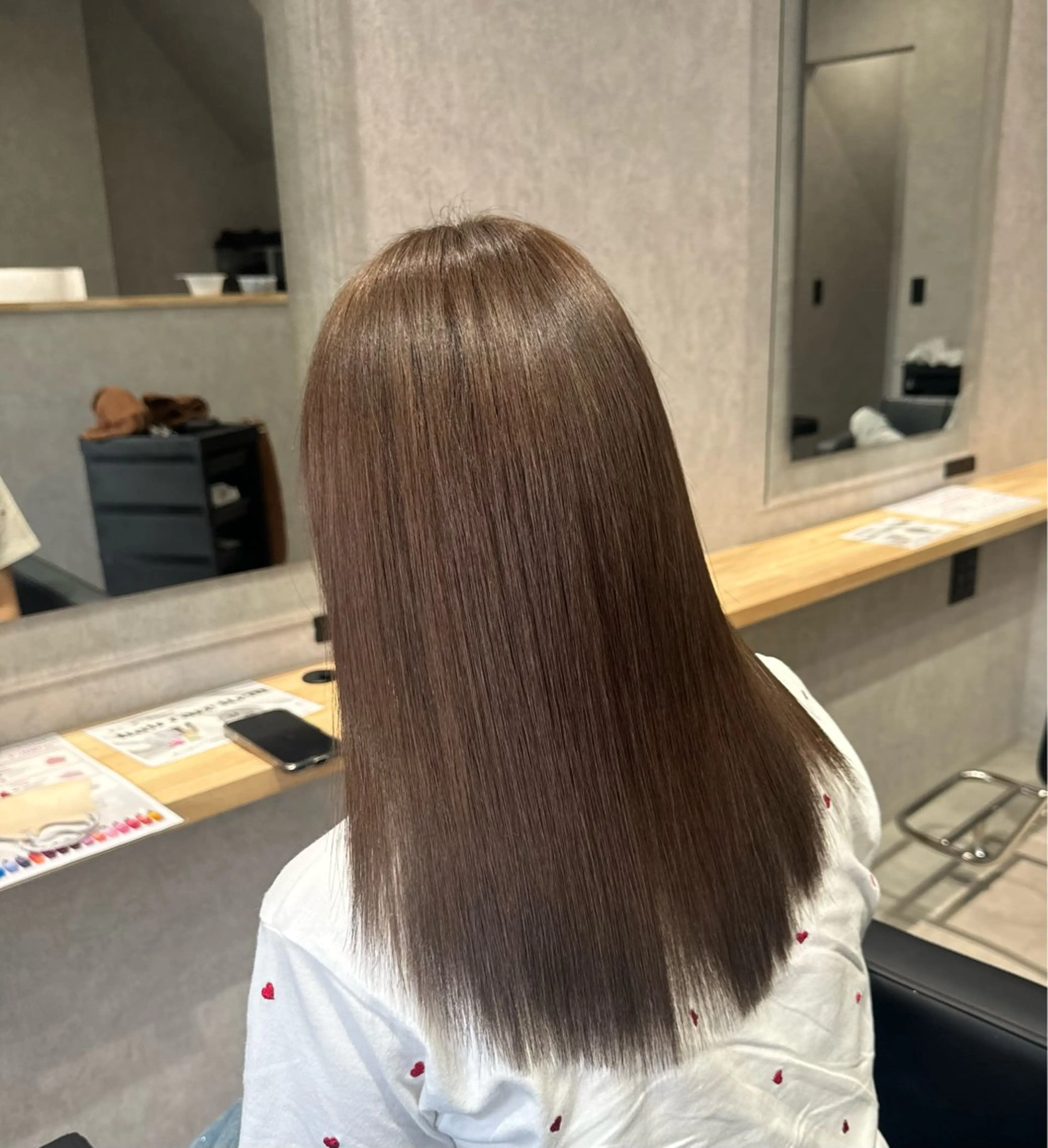 【新規限定】🌟カット＋艶カラー＋3ステップトリートメント🌟《長さ別料金》の写真