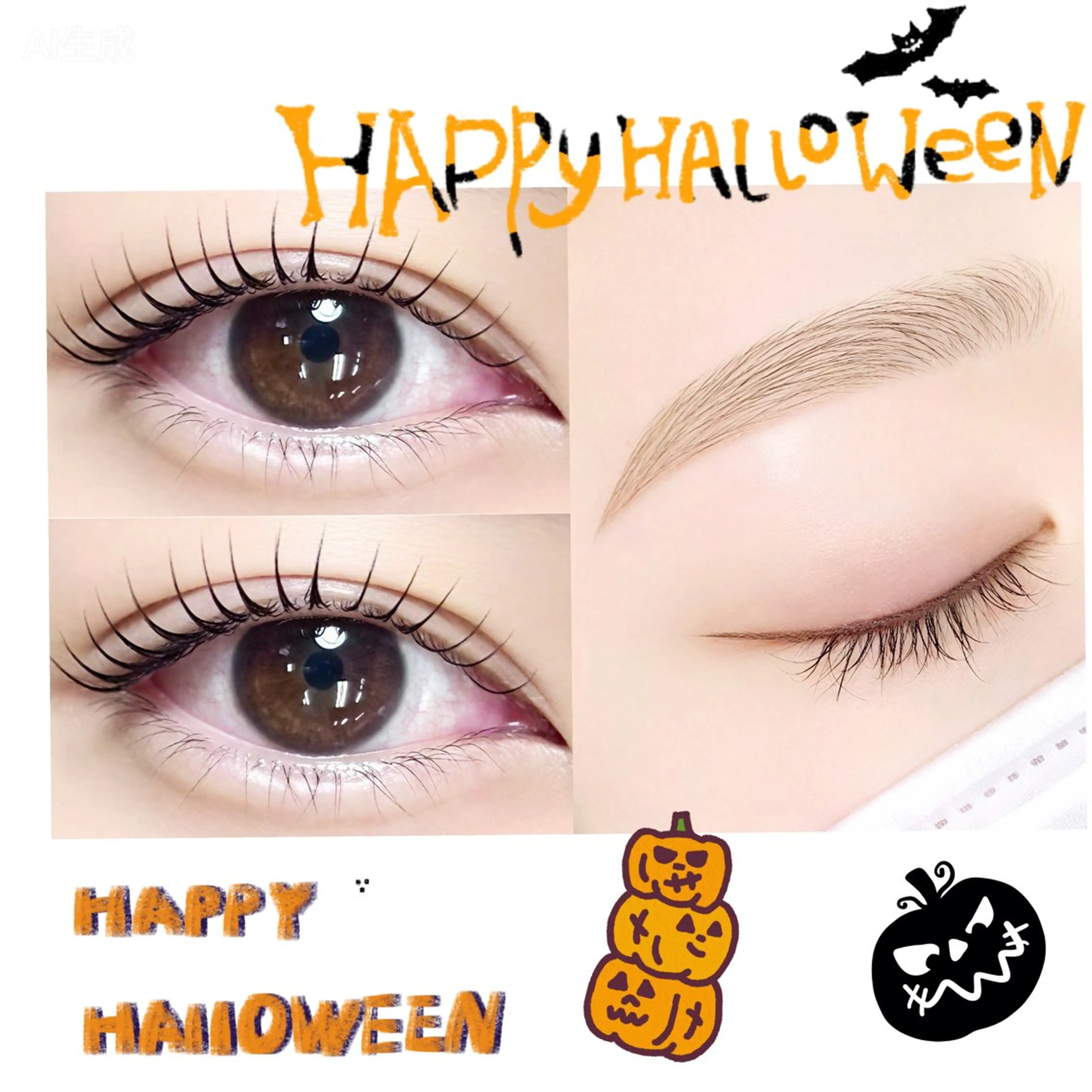 【ハロウィン限定】マスカラパーマ+眉WAXの写真