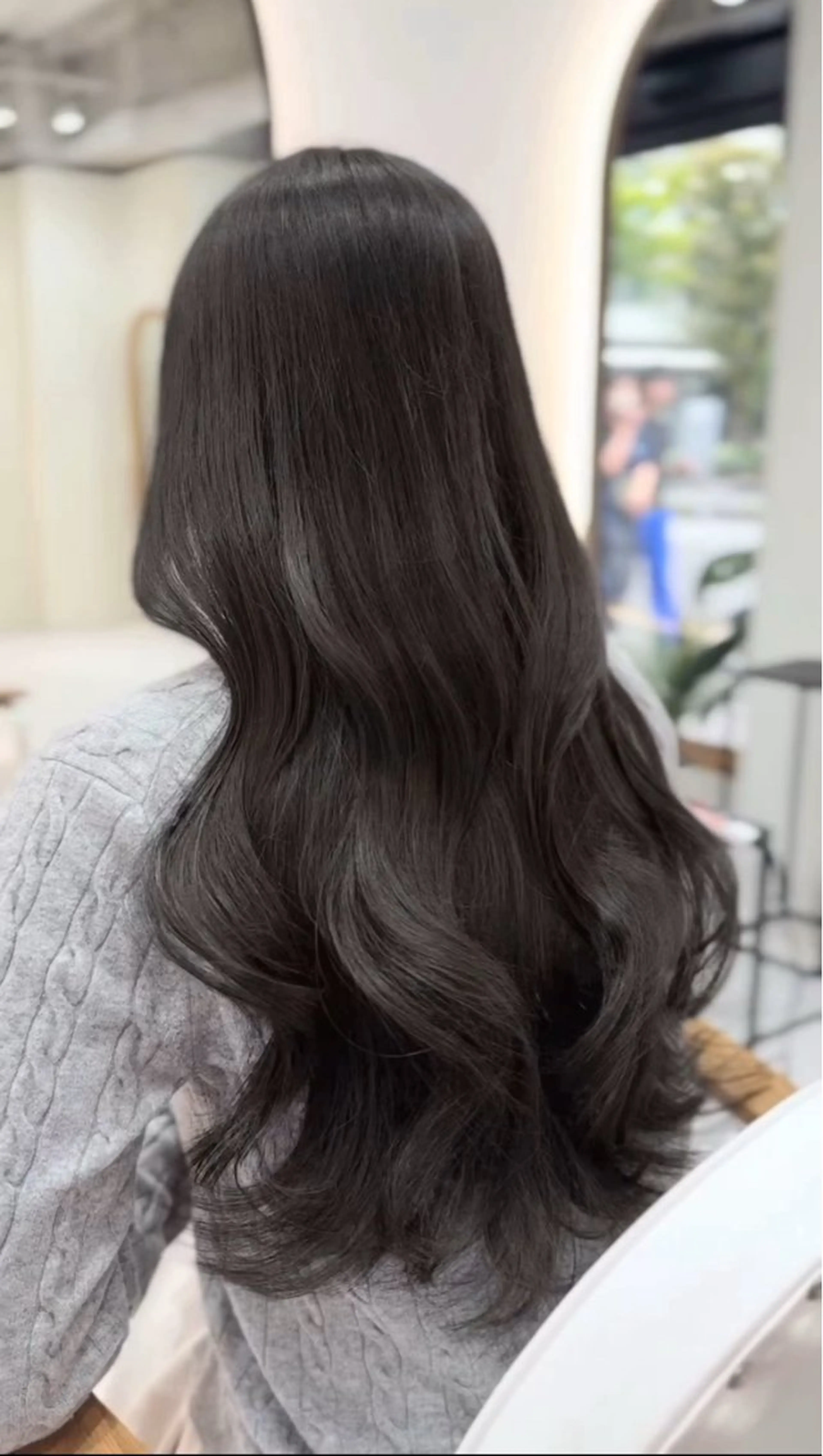 ロング カット ヘアカラー トリートメント 🩶レイヤー/艶髪/ 顔周り/韓国風/輝士のヘアスタイル