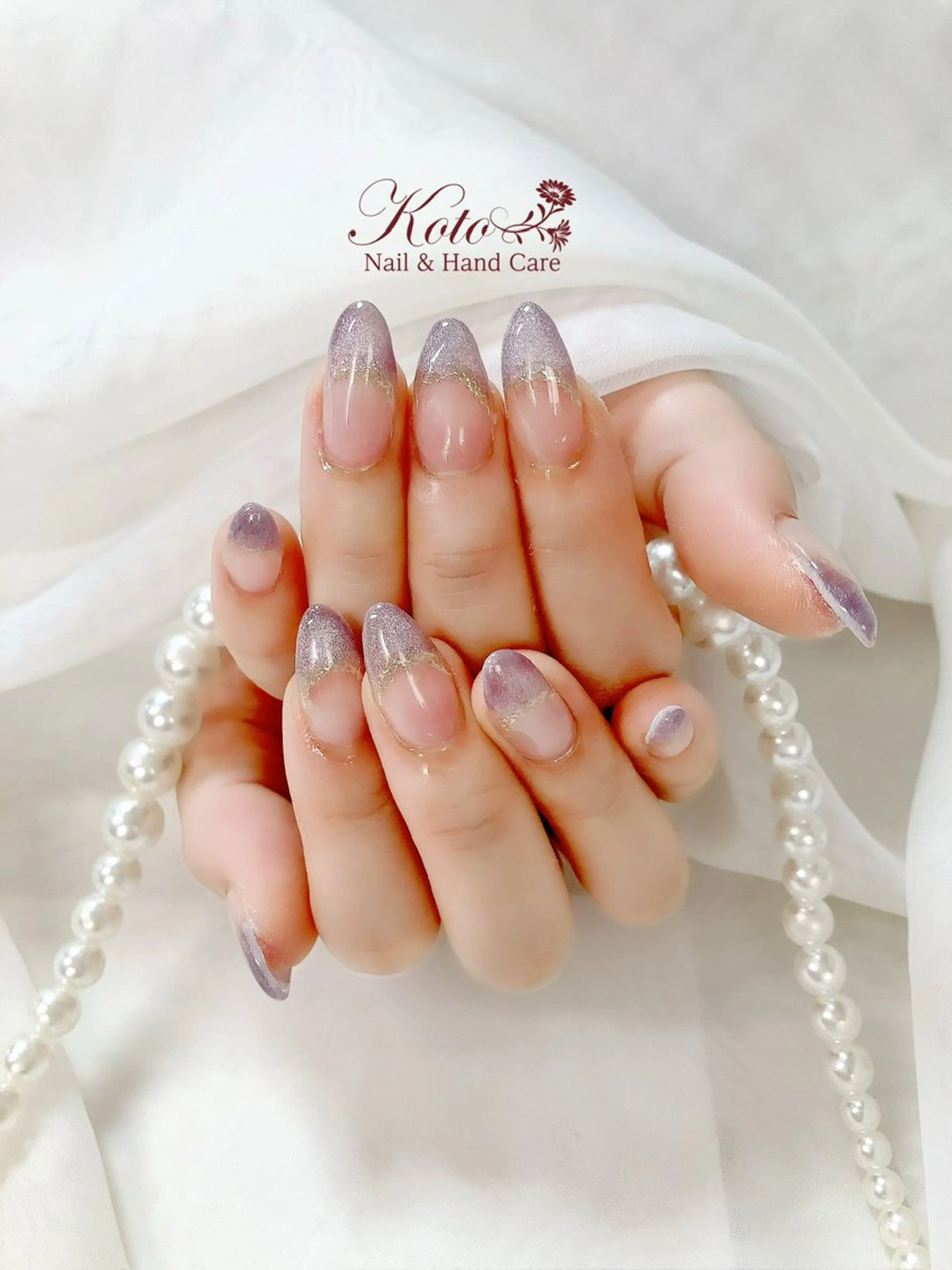 ネイル 長さ出し フレンチネイル ジェルネイル 持ち込み ニュアンスネイル ハンドネイル Nail Salon KOTOのネイルデザイン