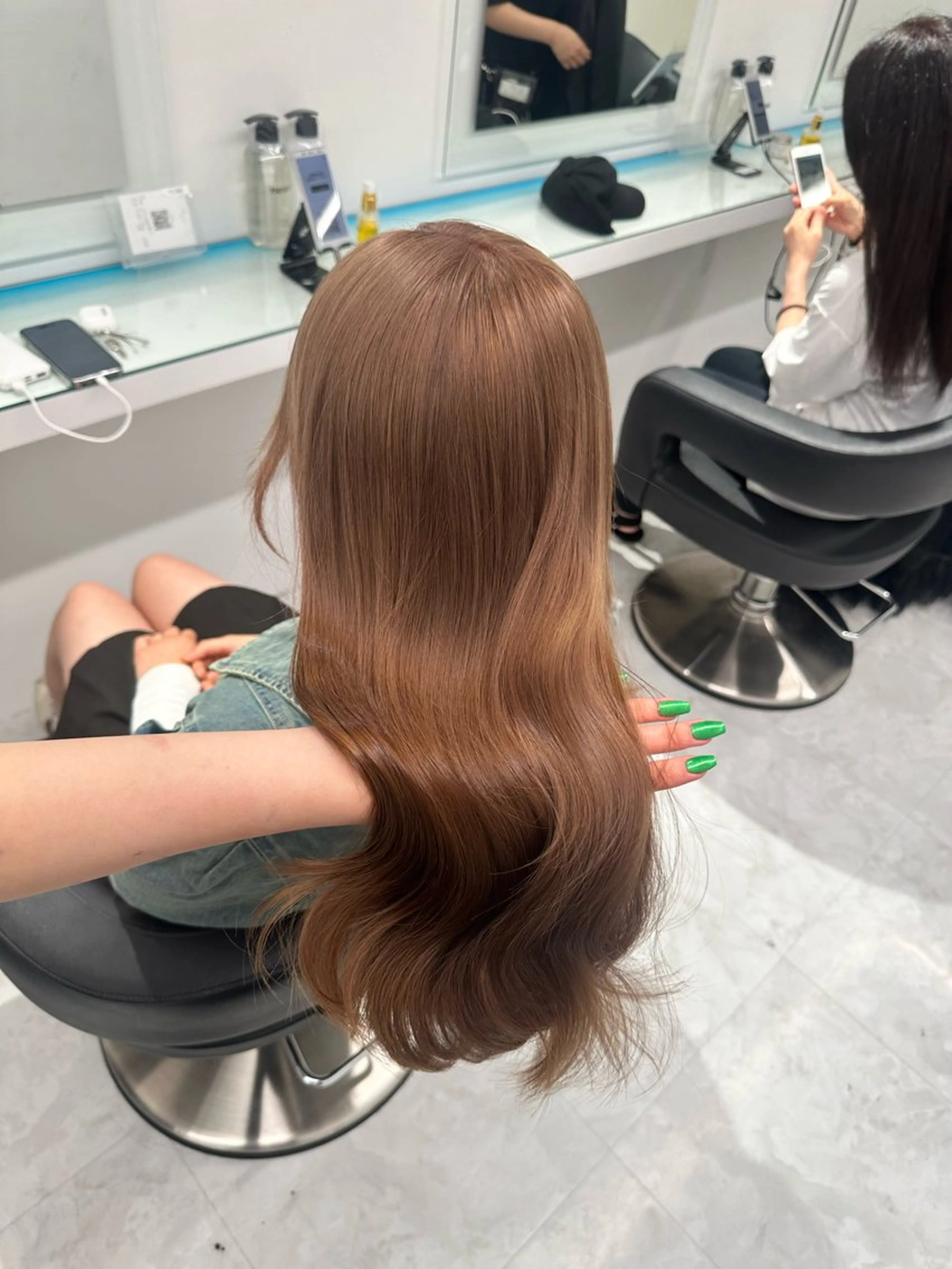カラー マンツーマン/原宿/ 透明感カラー⭐️のヘアスタイル