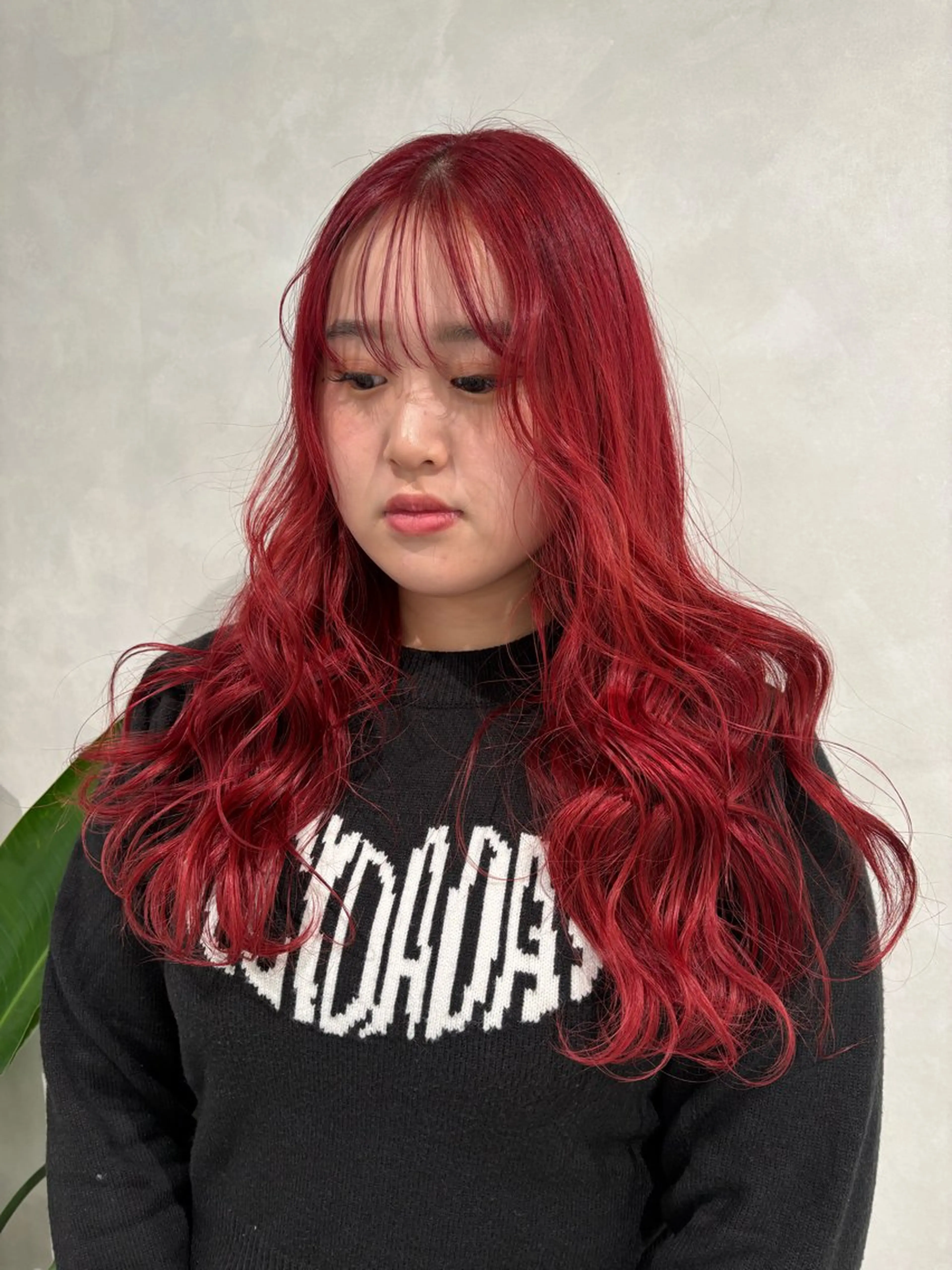 ロング ヘアカラー 森住 優香のヘアスタイル