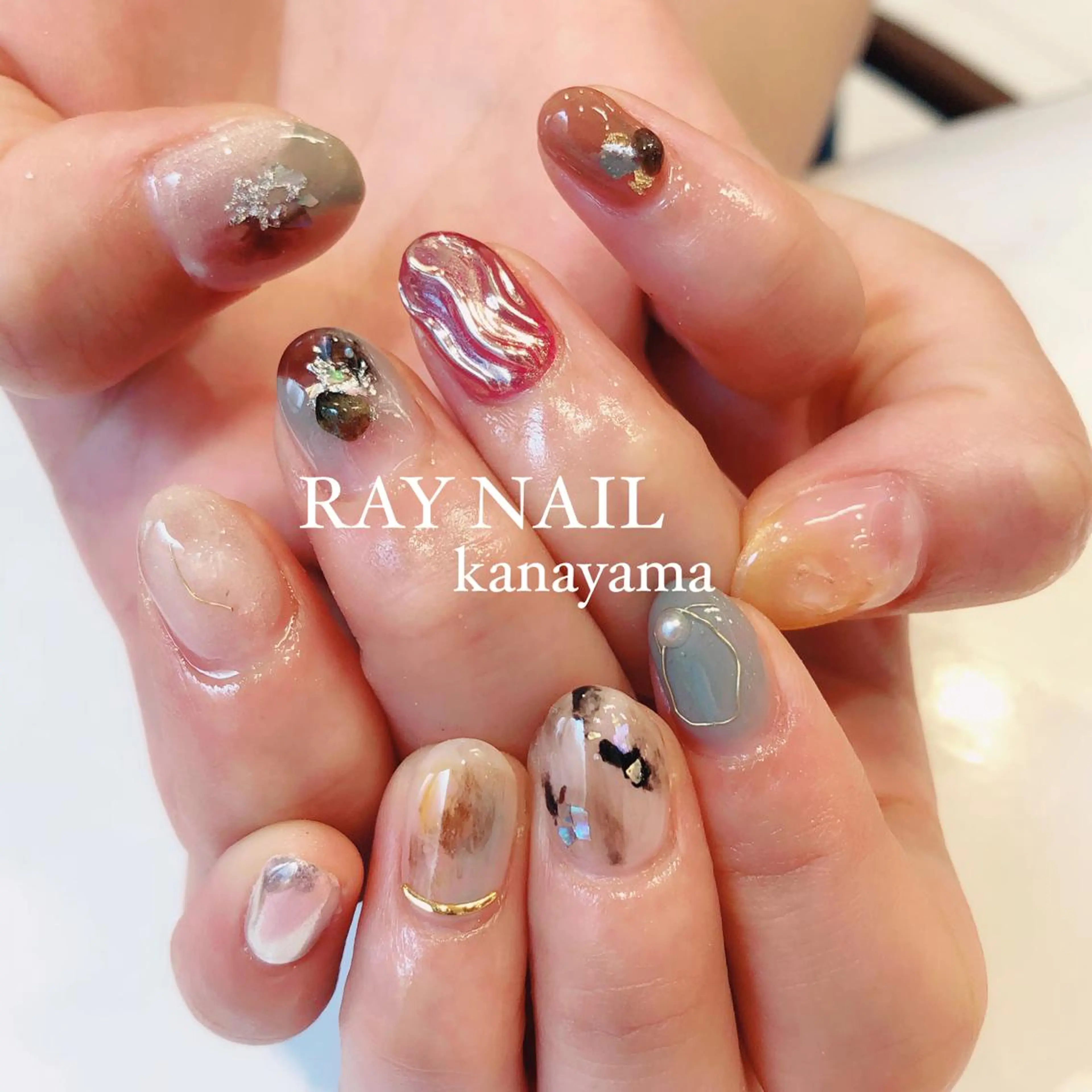 ネイル ニュアンスネイル Arowa 伊田のネイルデザイン