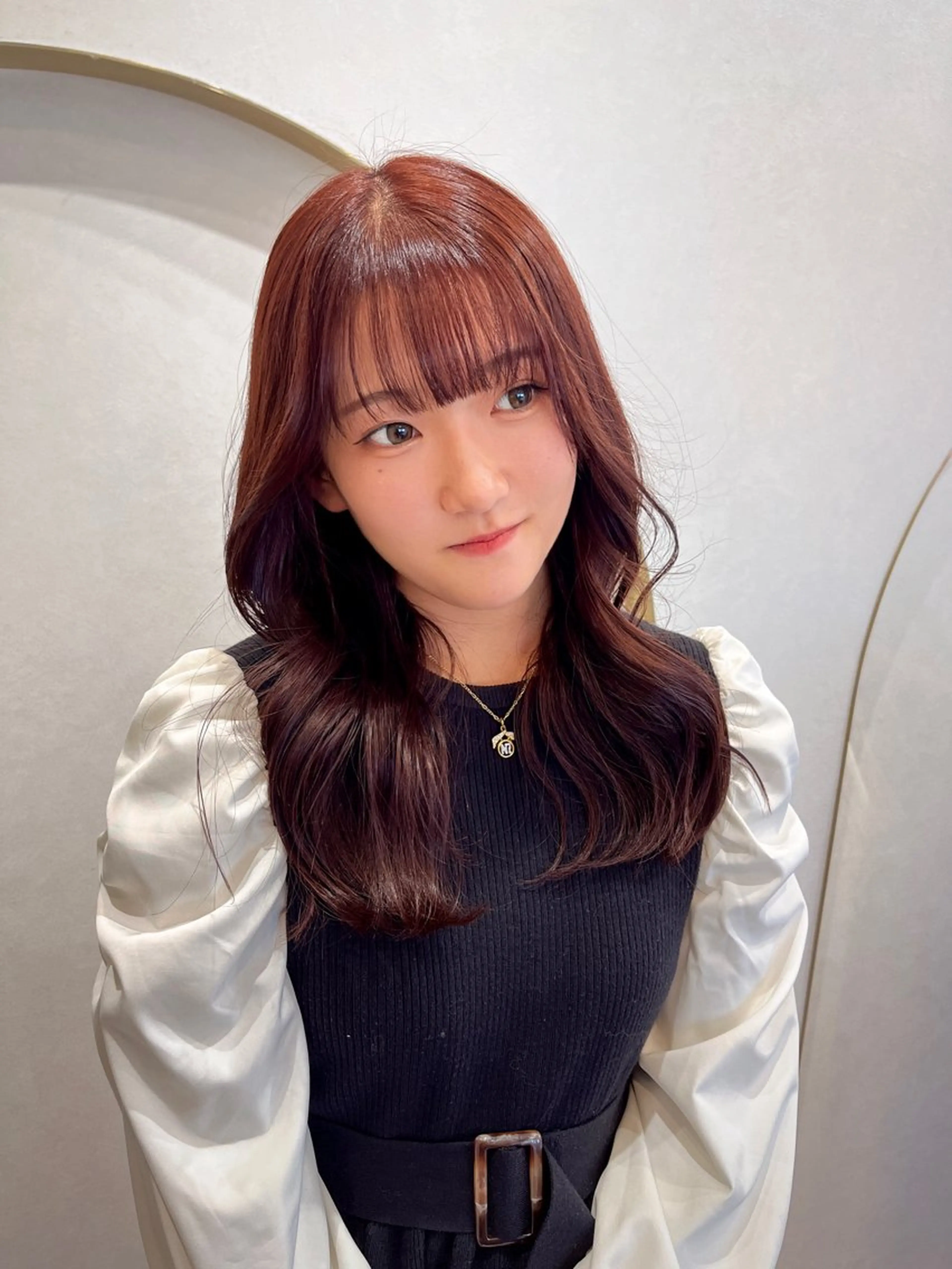 セミロング ヘアカラー トリートメント 大阪ヘアカラー ブリーチmarinaのヘアスタイル