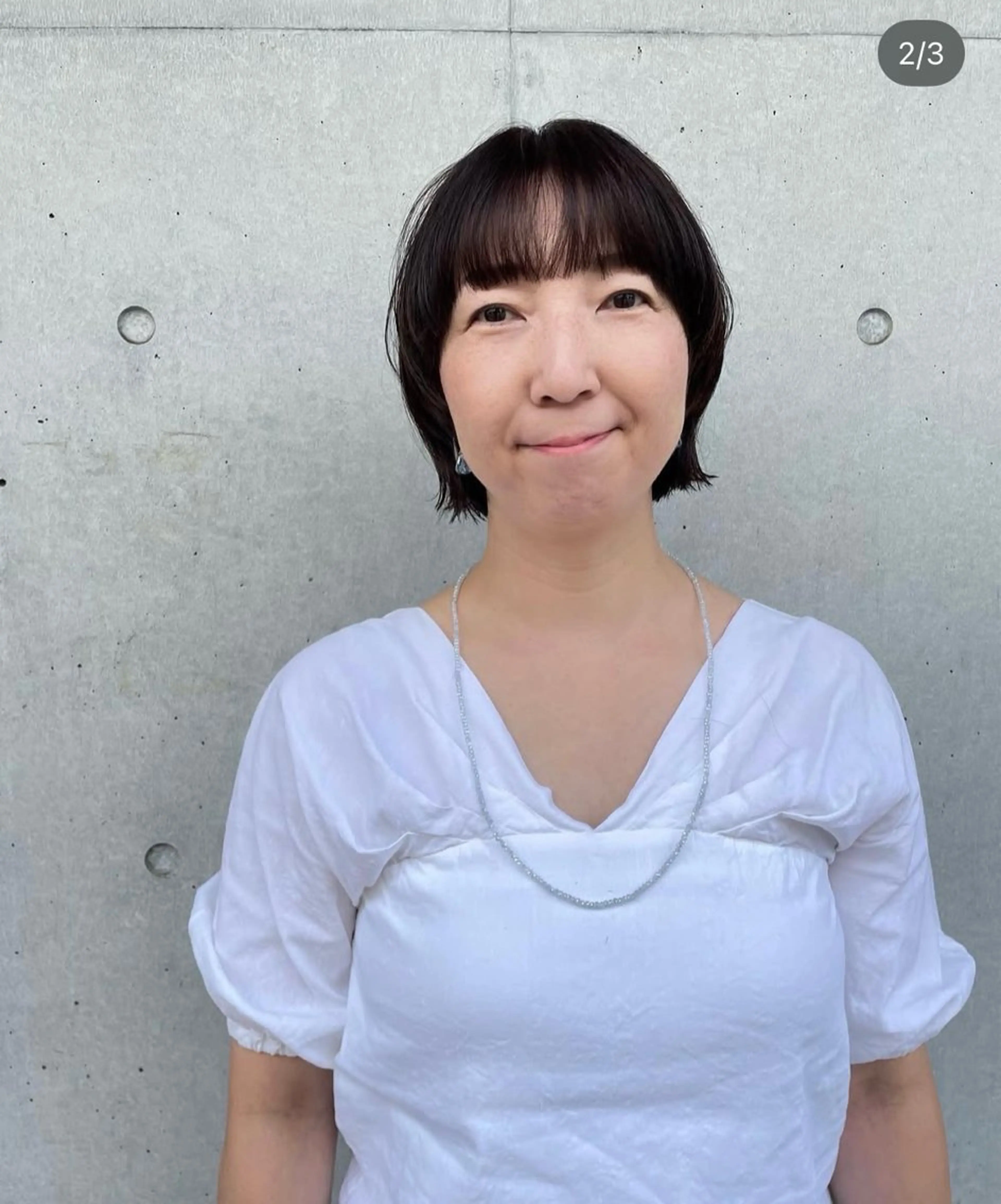 ショート カラー カット ヘアカラー ポミエ恵比寿所属・ショートウルフくせ毛 お任せくださいのヘアスタイル