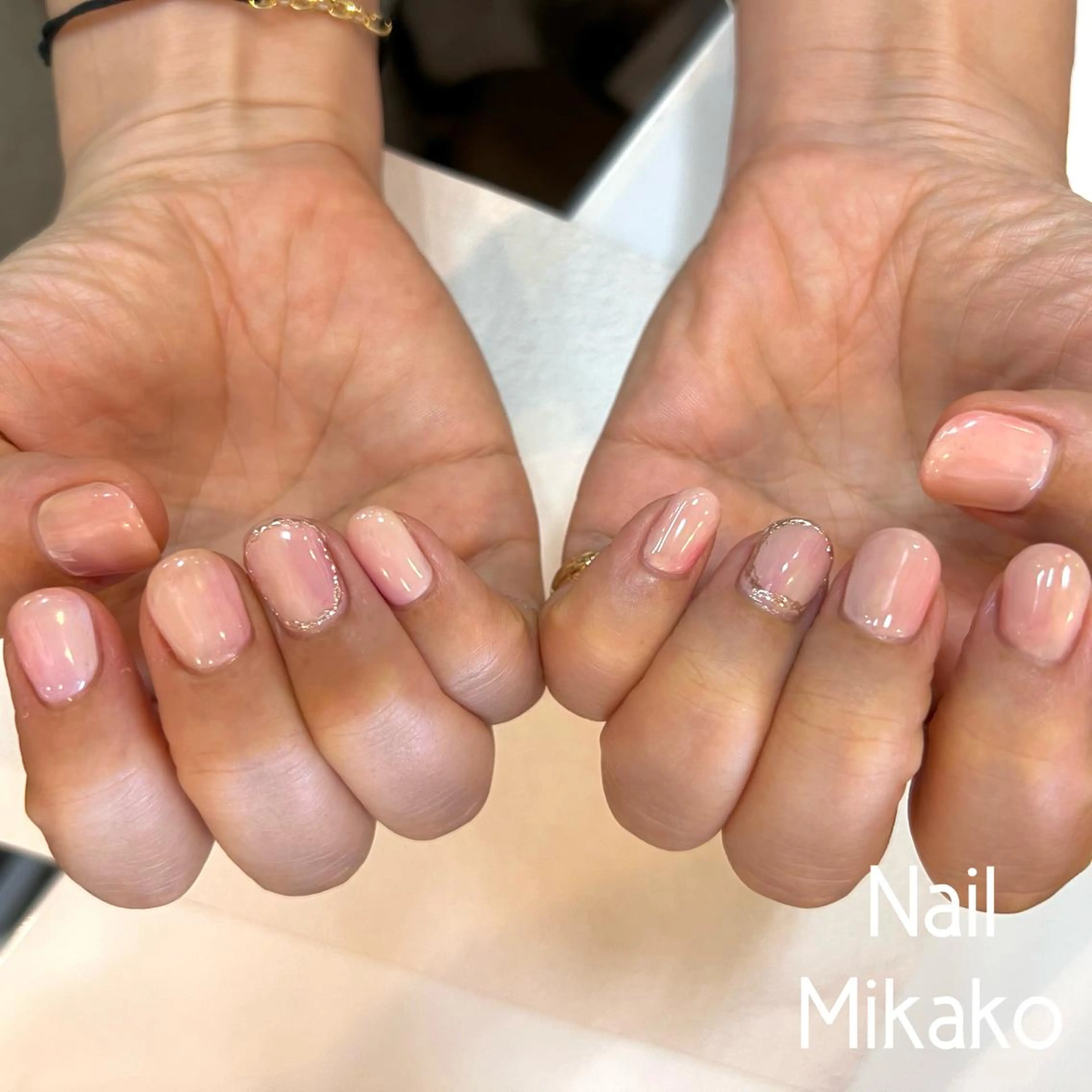 ネイル ニュアンスネイル オフィスネイル Nail_Mikako所属・Nail Mikakoのネイルデザイン