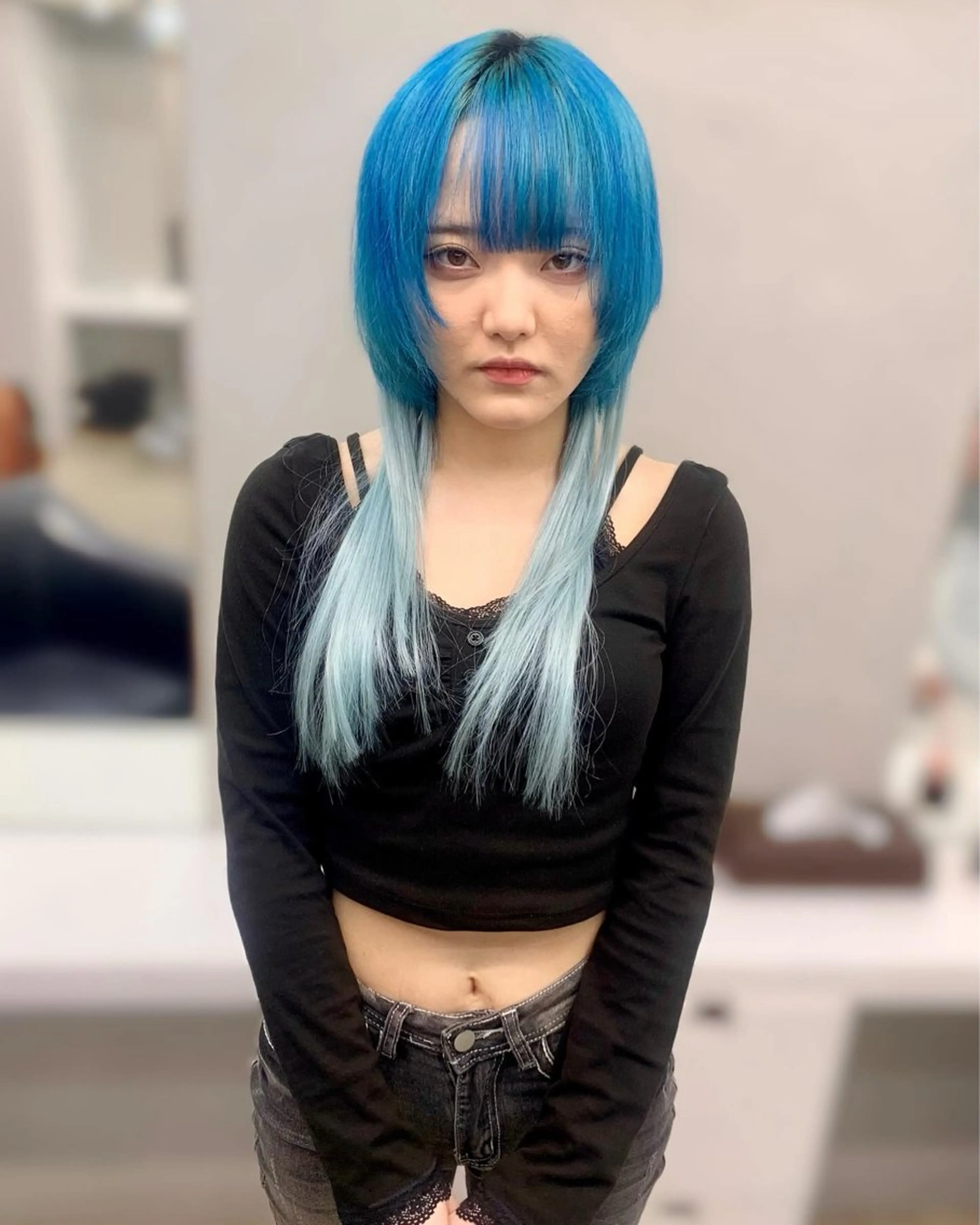 ミディアム ヘアアレンジ カット エクステ 個性爆弾💣 ダブルカラー/ゆかのヘアスタイル