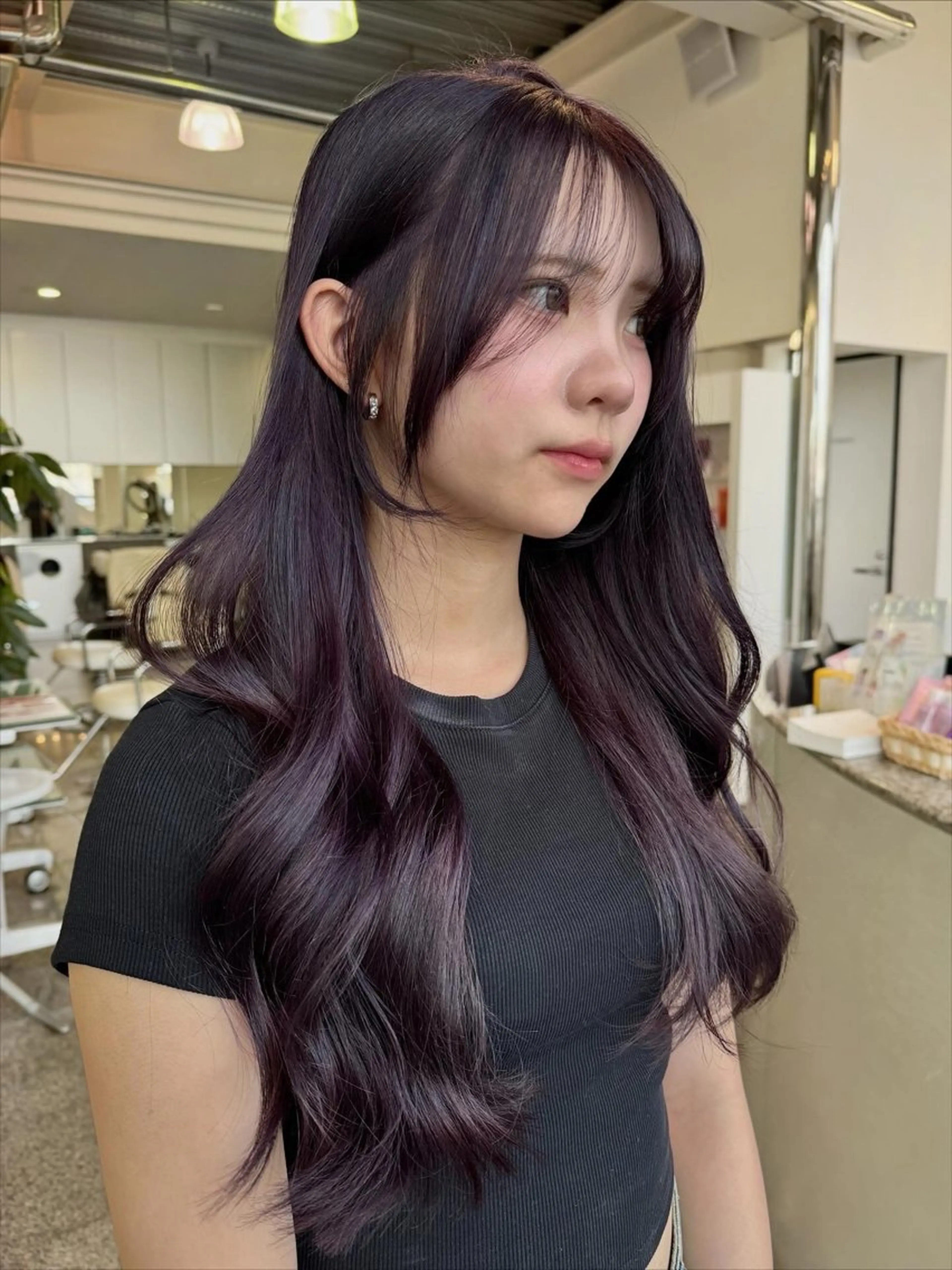 ロング カラー ラベンダーカラー カット ヘアカラー トリートメント 🫧ヒシダアキ /taboo🫧のヘアスタイル