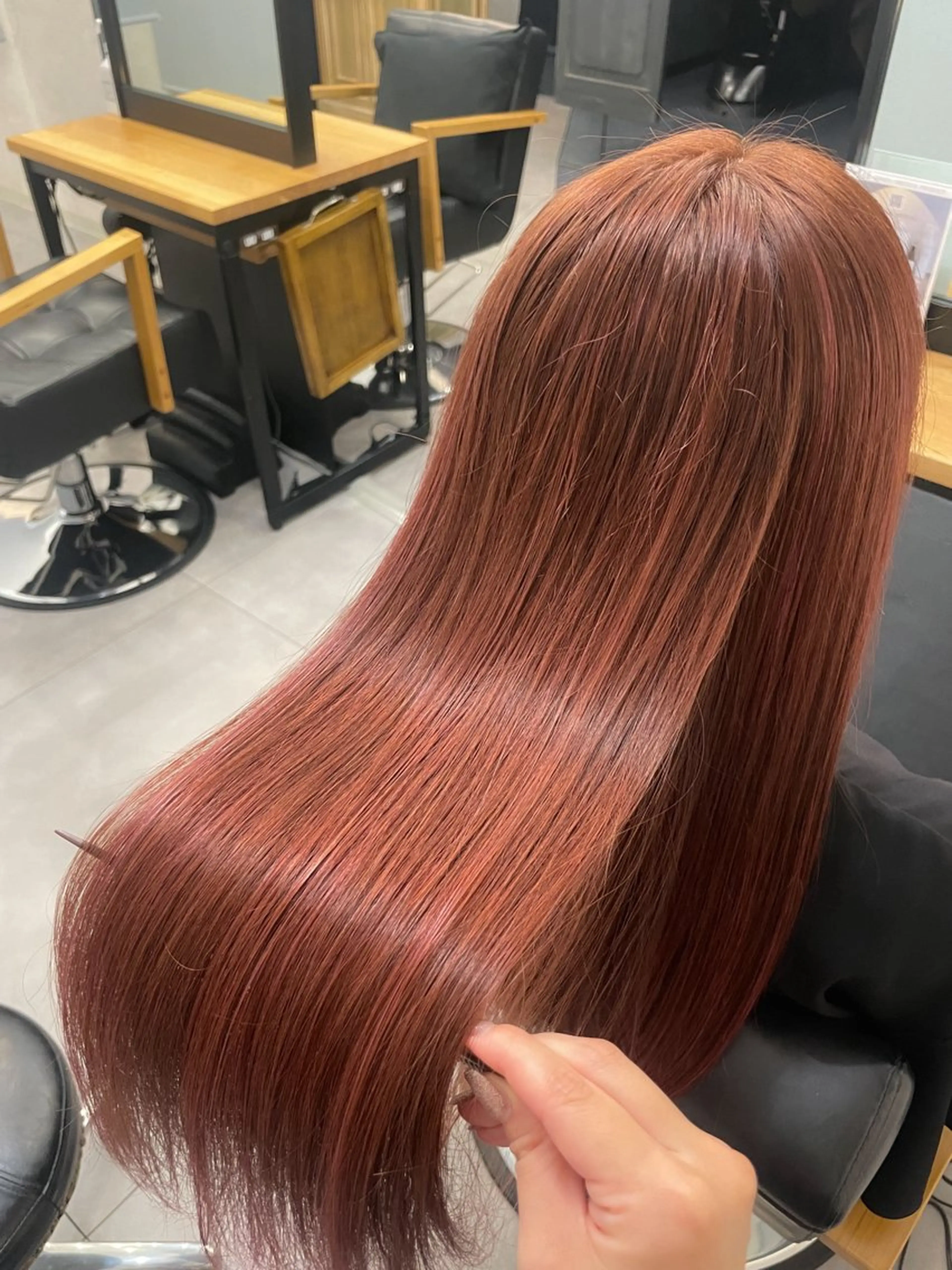 ロング カラー ハイライトカラー ハイライト 今村 南穂のヘアスタイル