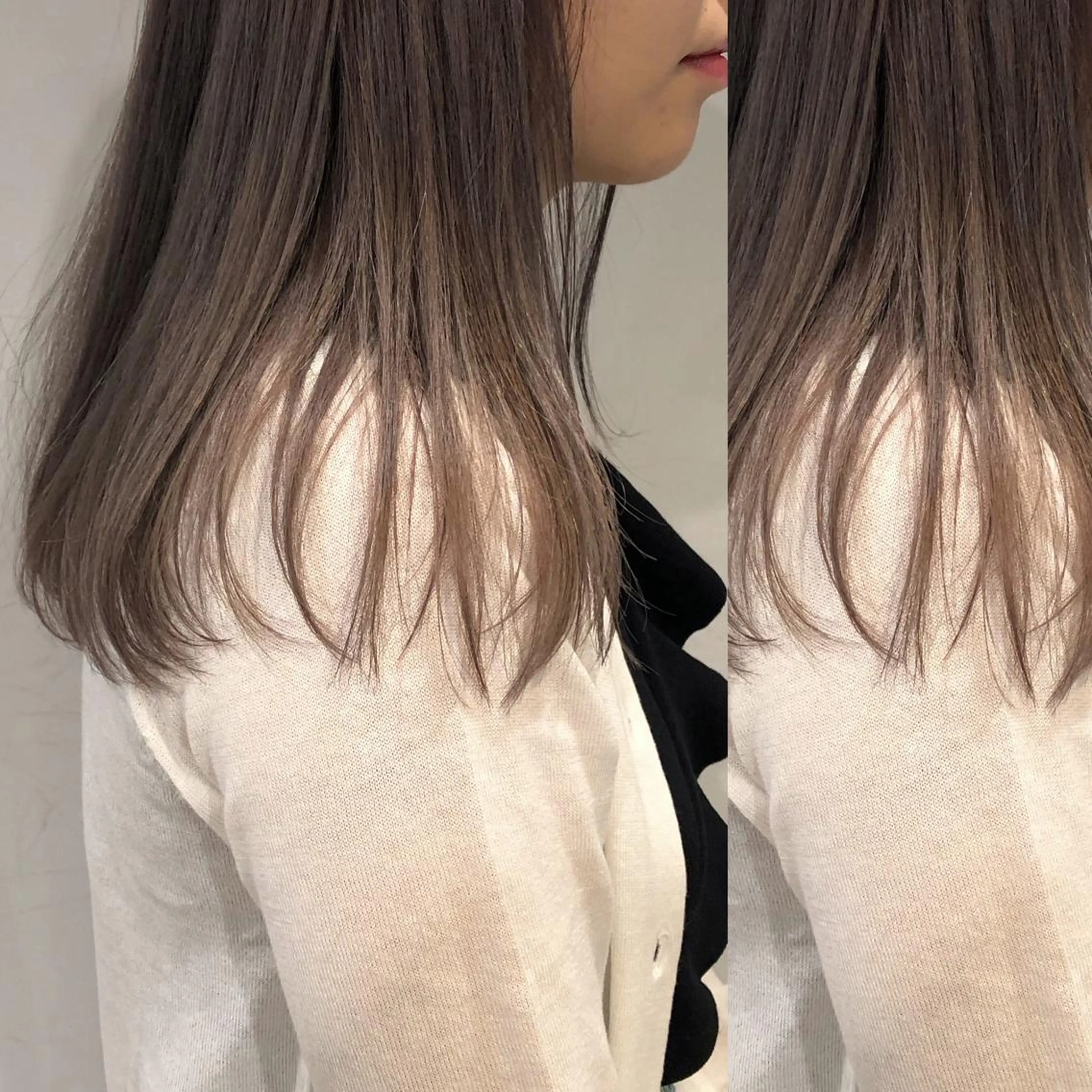 セミロング カラー spooopy所属・🕊大垣 めぐみ🕊のヘアスタイル