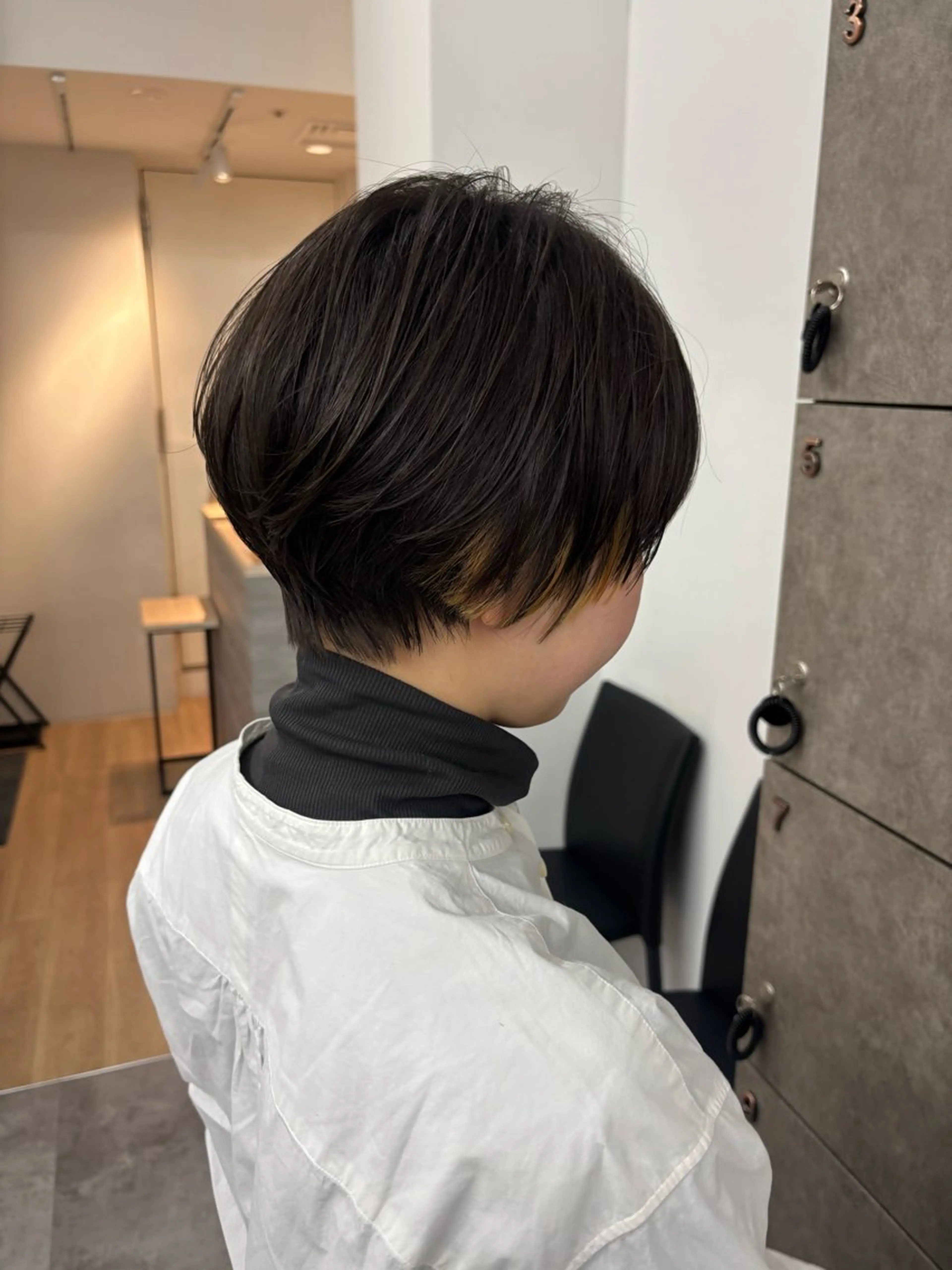 ショート カラー ヘアアレンジ マエダ アズミ🌱のヘアスタイル