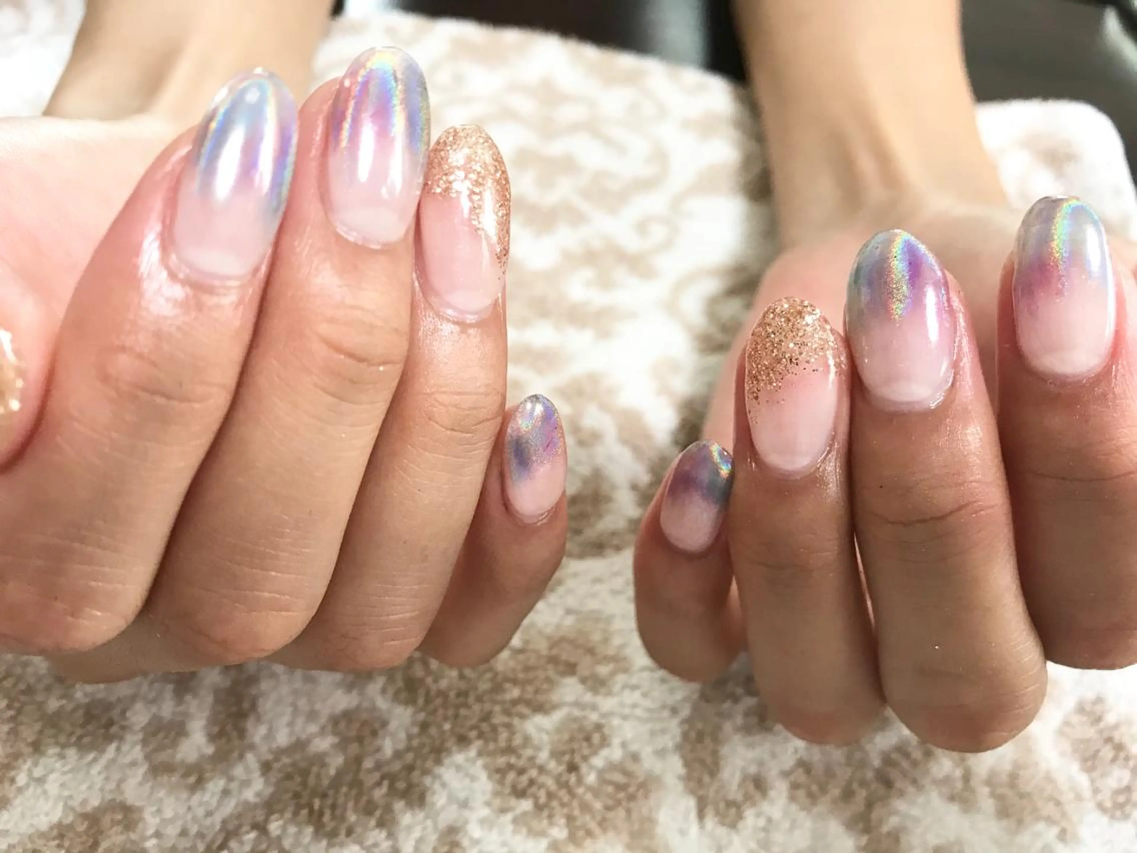 ネイル 長さ出し ネイルサロンハピーナ自宅サロン所属・金沢 未緒のネイルデザイン