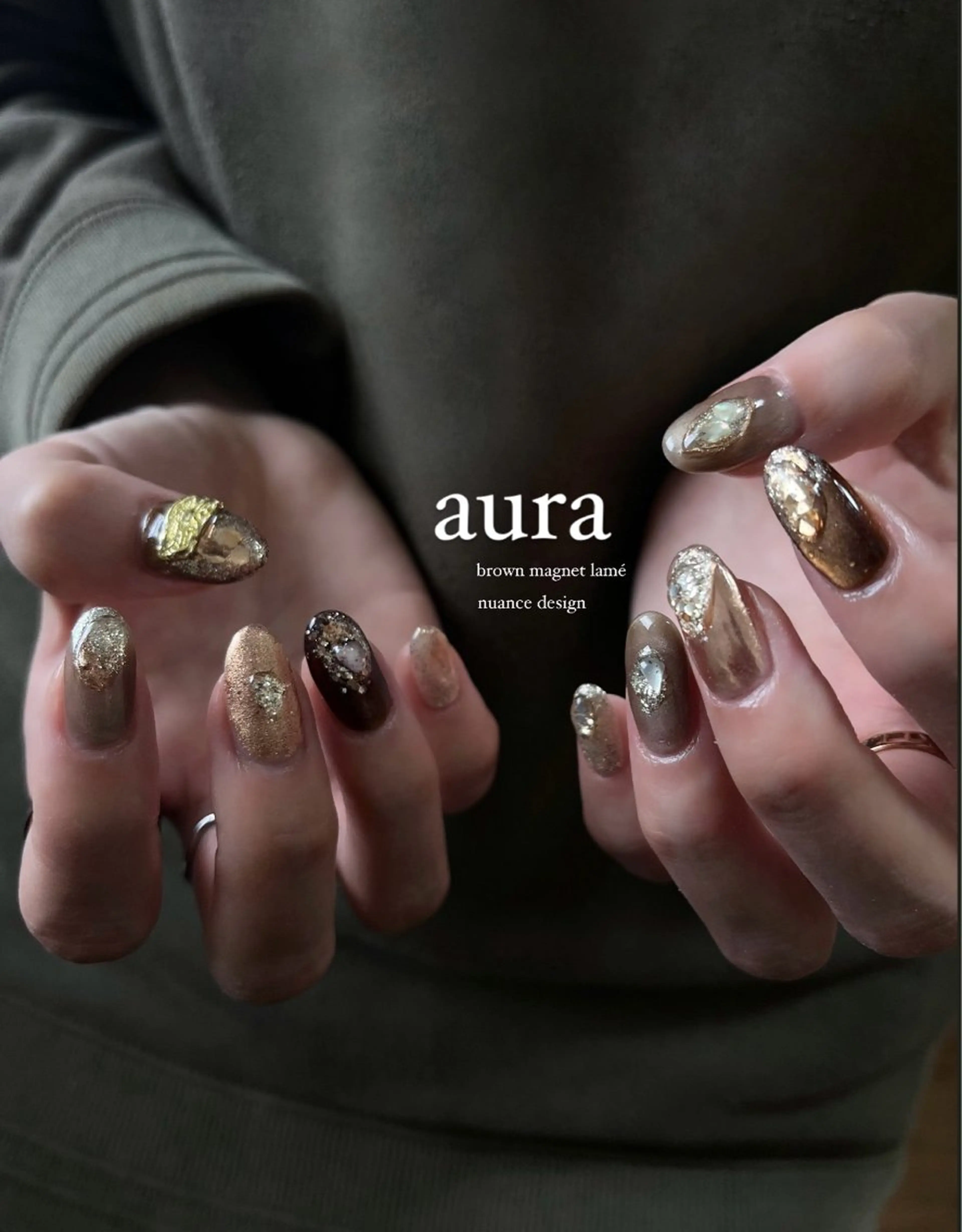 ネイル アートネイル ニュアンスネイル aura所属・nail salon auraのネイルデザイン