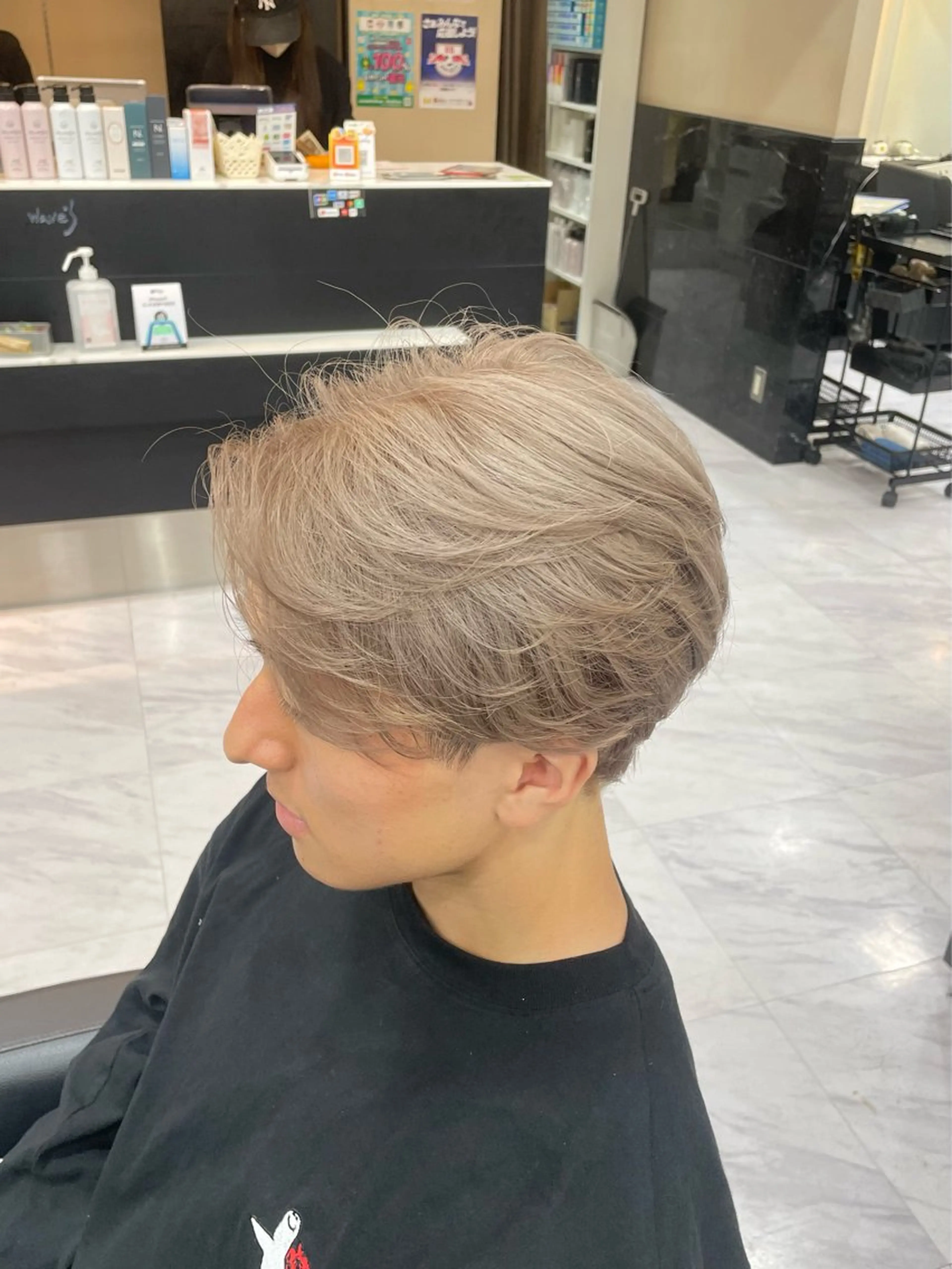 カラー メンズ カット ヘアカラー トリートメント 🐥くまがい💛 ダブルカラー／パーマのヘアスタイル