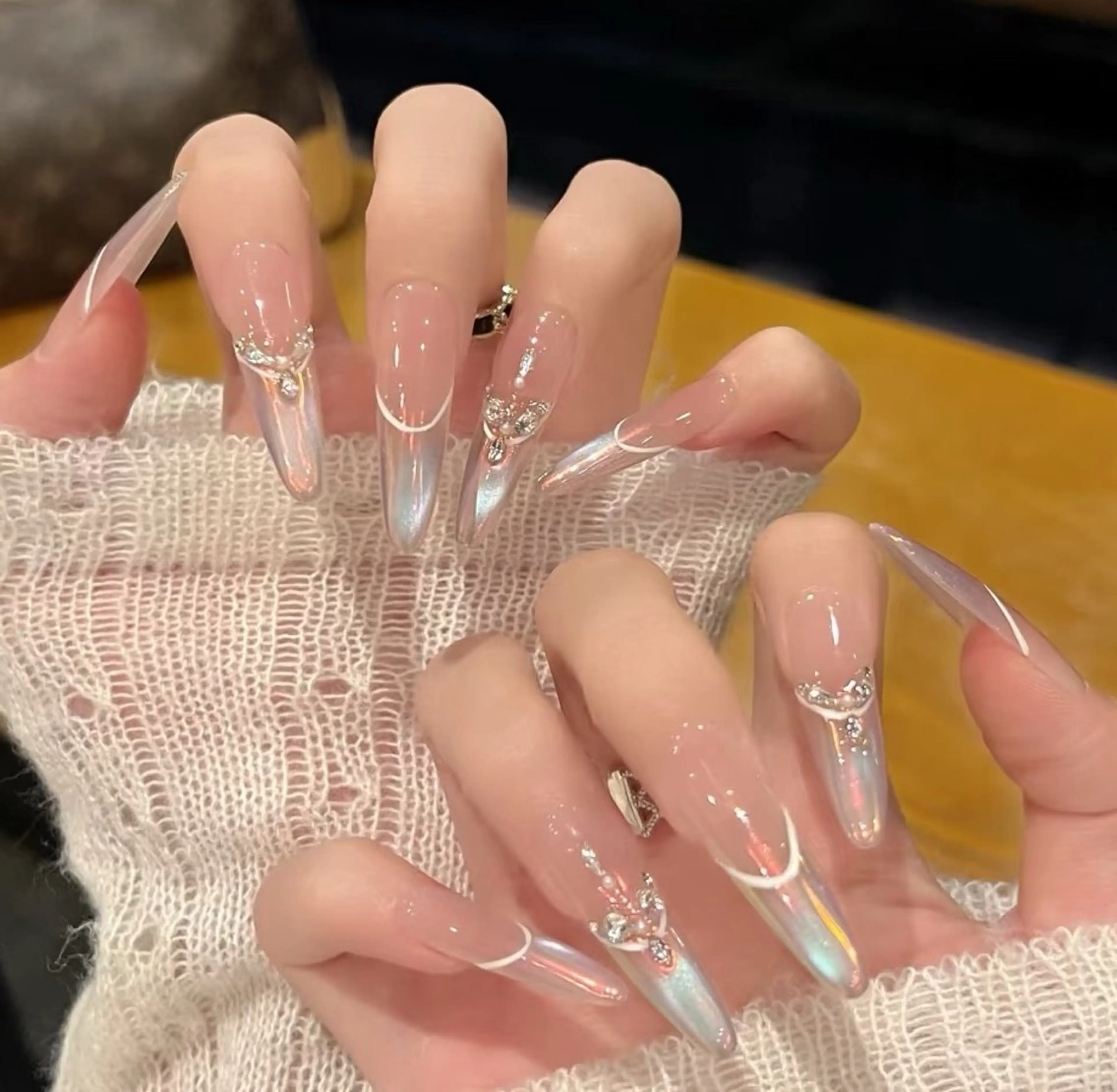 ネイル Miu Miu 🎀 長さだし專門のネイルデザイン